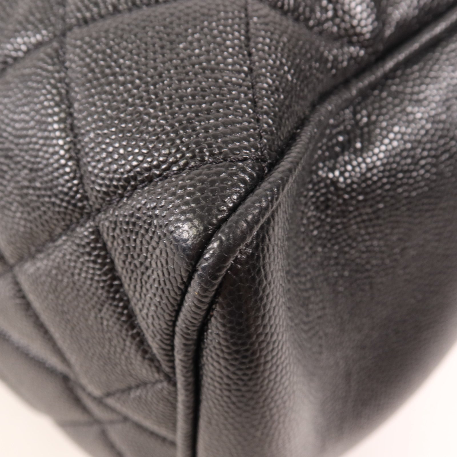 CHANEL 牛皮皮革Chain Tote金扣鏈帶肩背袋