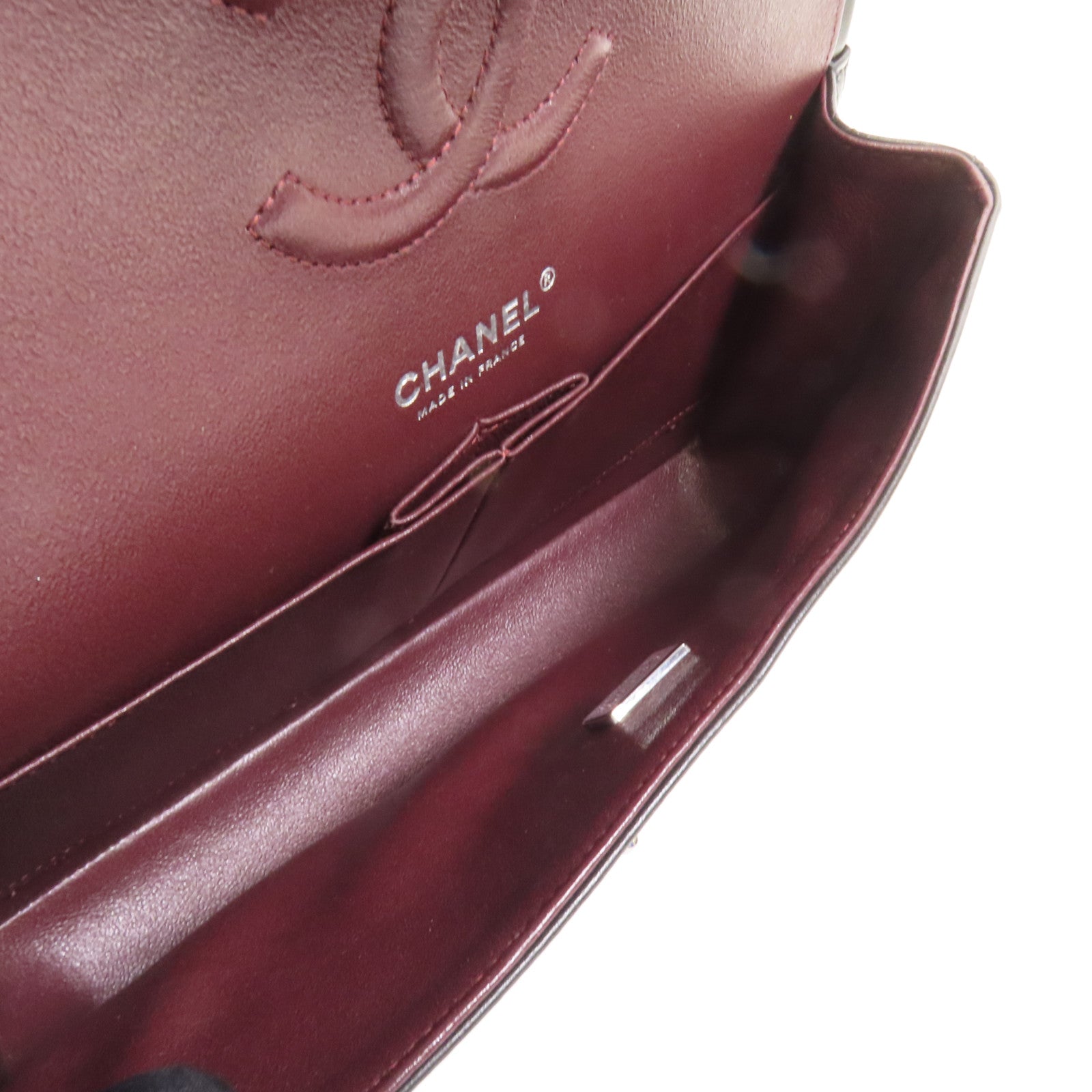 CHANEL 【激減優惠】羊皮皮革Classic 25銀扣鏈帶肩背袋