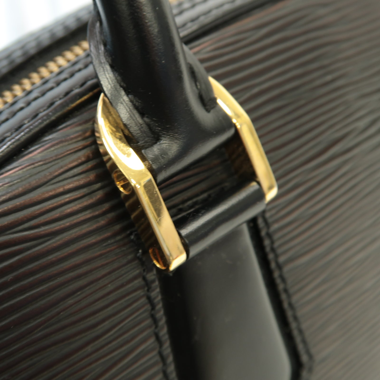 LOUIS VUITTON Epi Jasmin金扣手挽袋黒色
