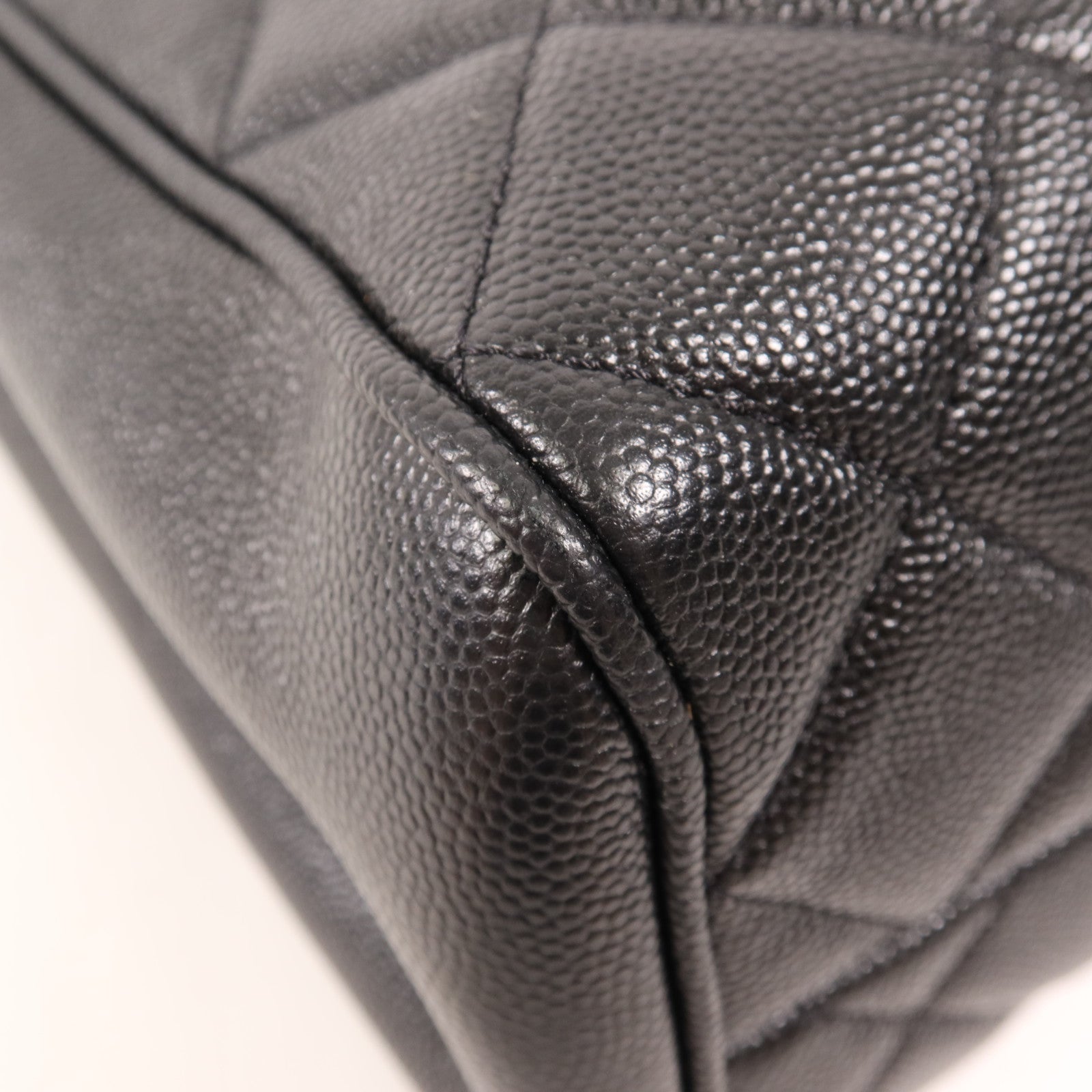 CHANEL 牛皮皮革Chain Tote金扣鏈帶肩背袋