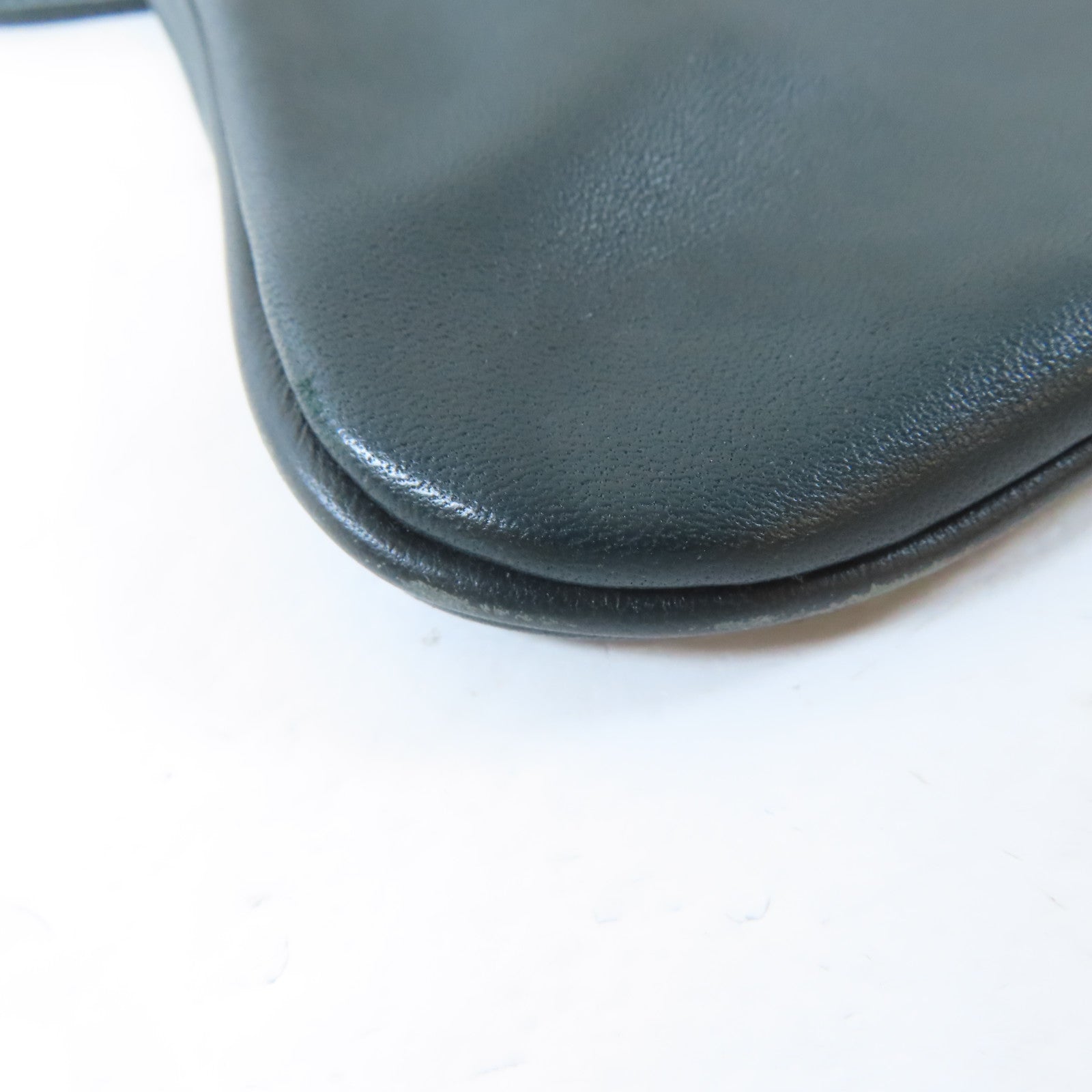 HERMES Swift皮革Sac Aline Mini Bag銀扣肩背袋Vert Cypres/綠色
