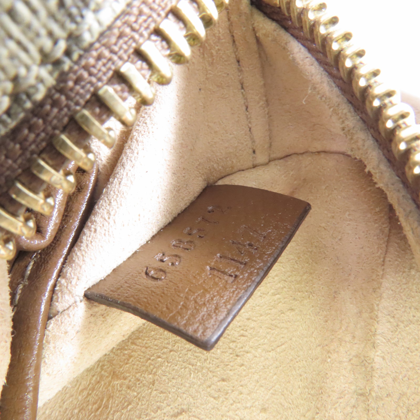 GUCCI 塗層帆布Interlocking G Shoulder Bag金扣肩背袋啡色