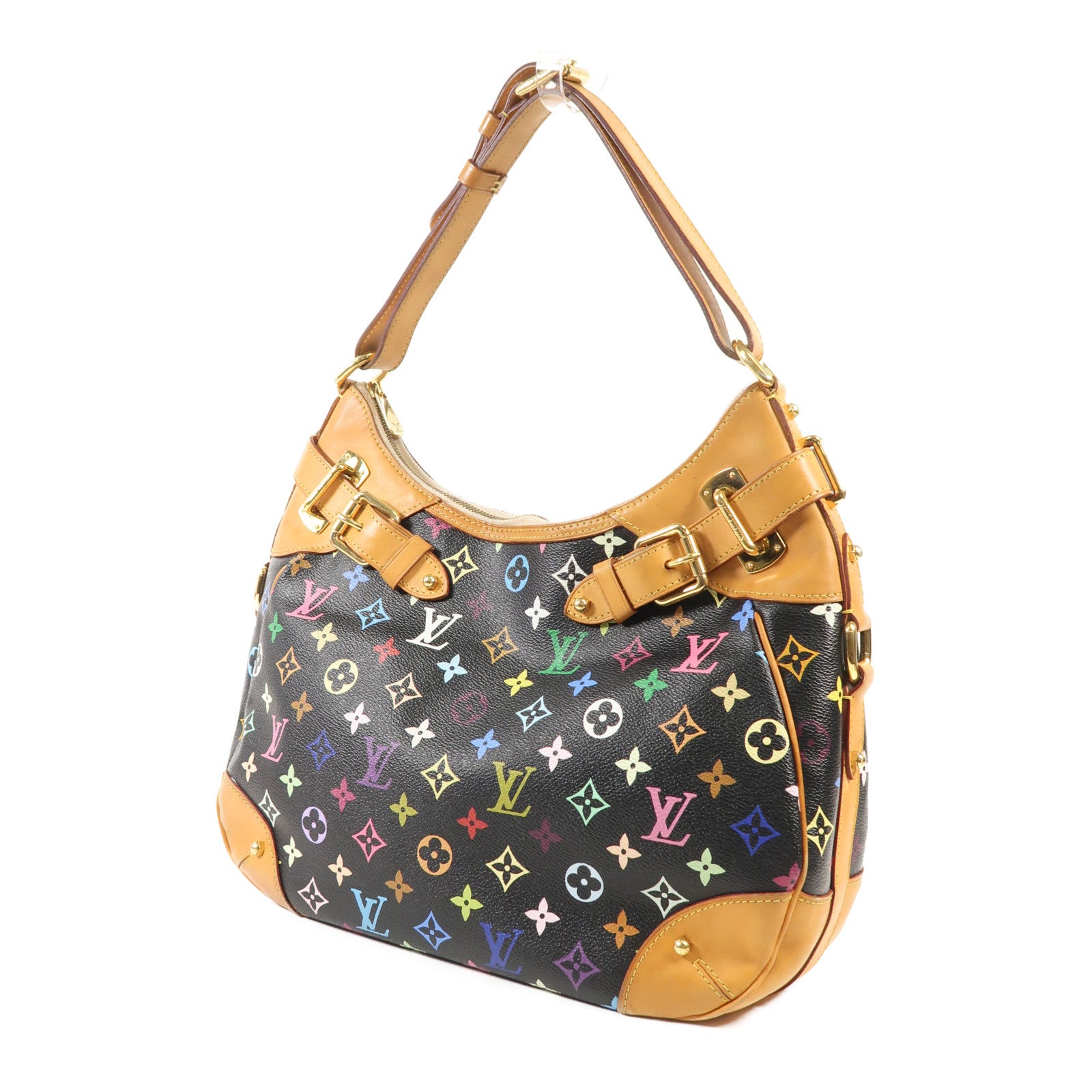 LOUIS VUITTON Monogram Multicolore Greta金扣肩背袋