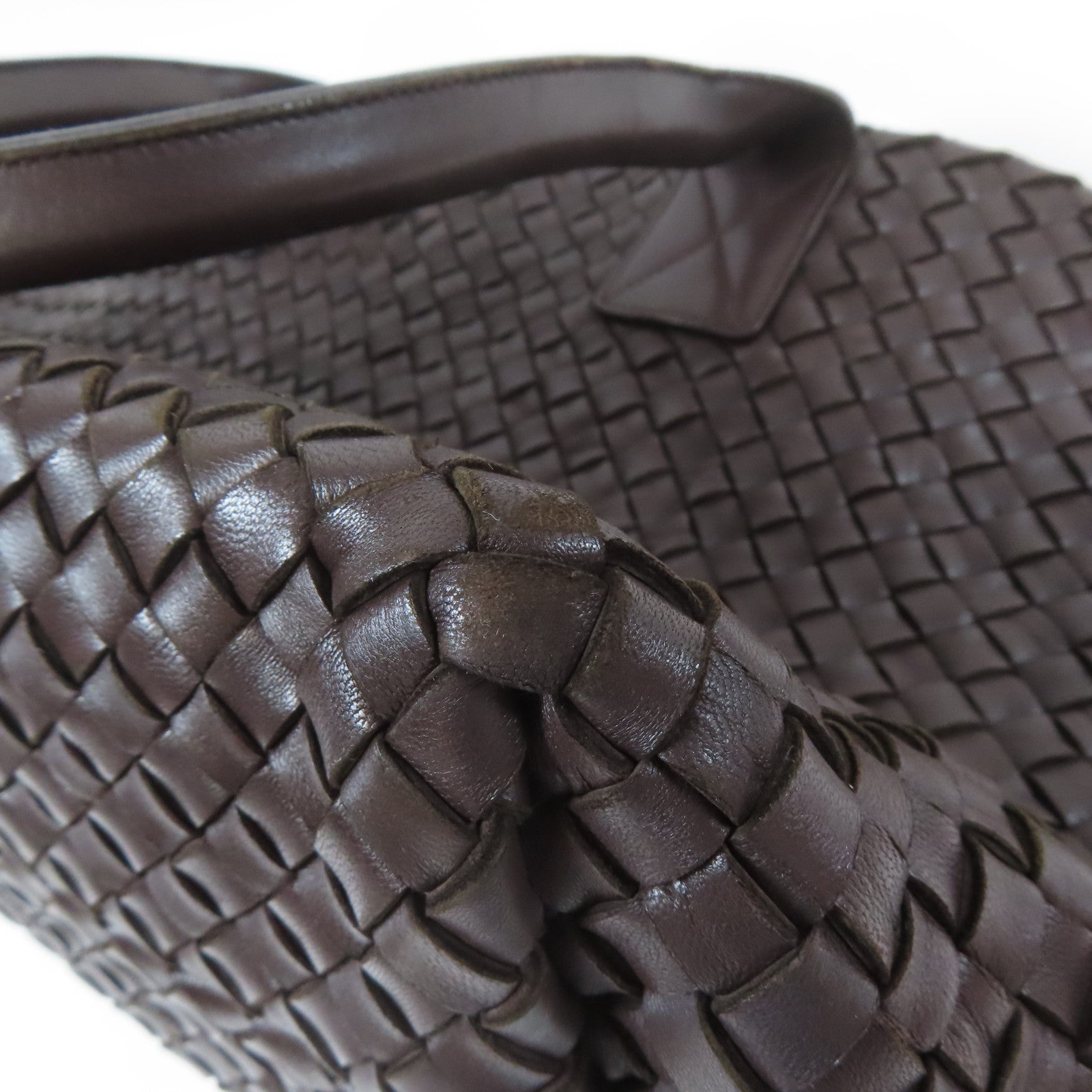 BOTTEGA VENETA 織紋皮革Tote Bag手挽袋啡色