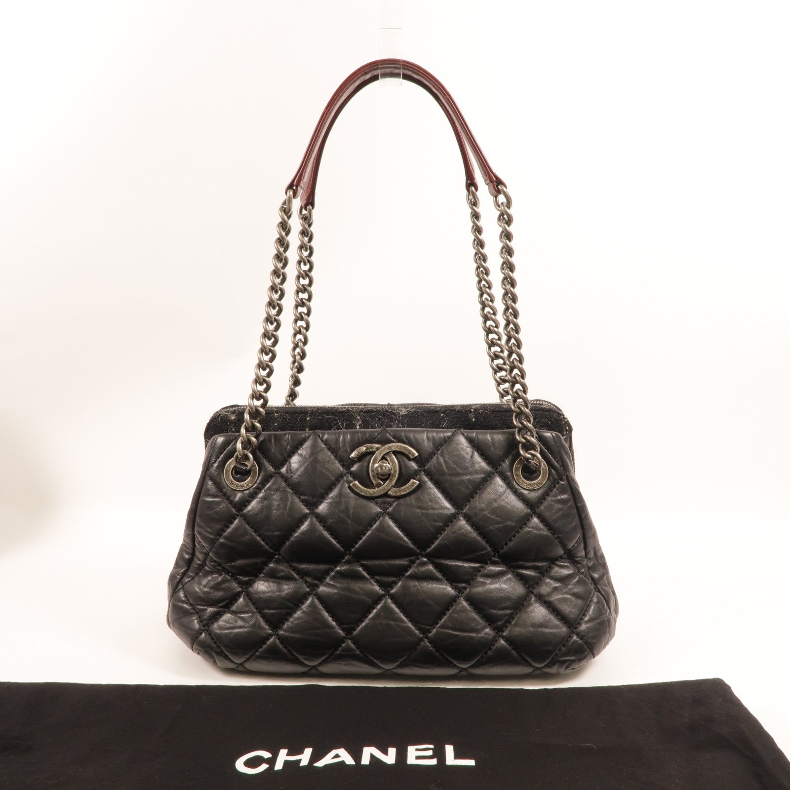 CHANEL 牛皮皮革Chain Shoulder肩背袋
