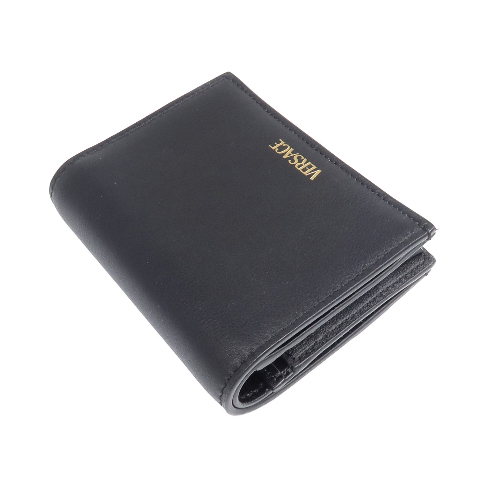 VERSACE 羊皮皮革Medusa '95 Fold Wallet 金扣錢包