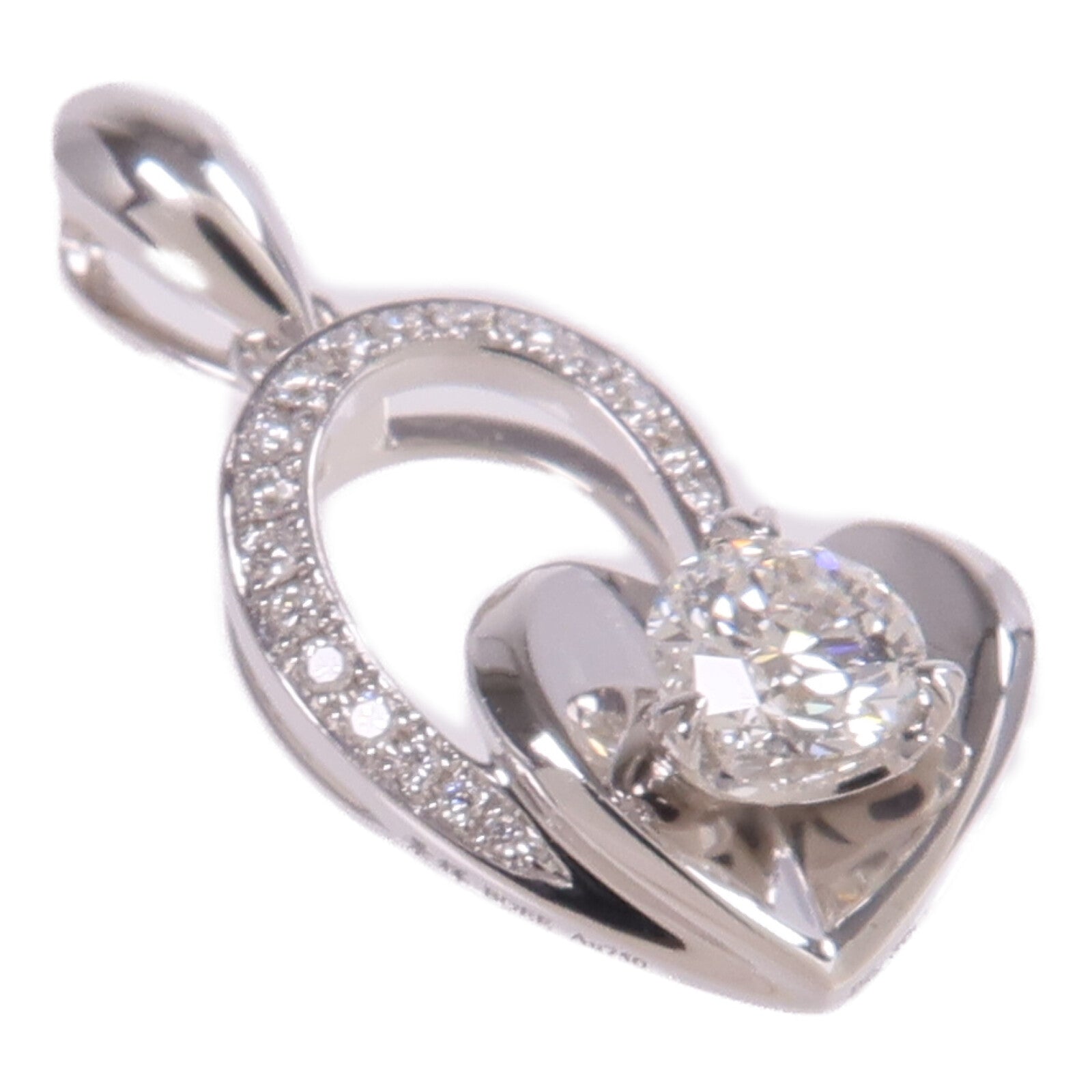 JEWELRY 【激減優惠】18K白金Diamond Pendant Top鑽石吊墜