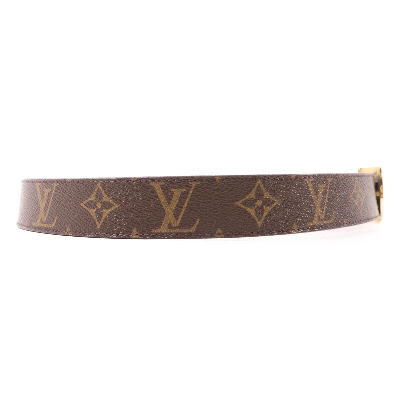 LOUIS VUITTON 【激減優惠】Monogram Ceinture LV Cut金扣皮帶