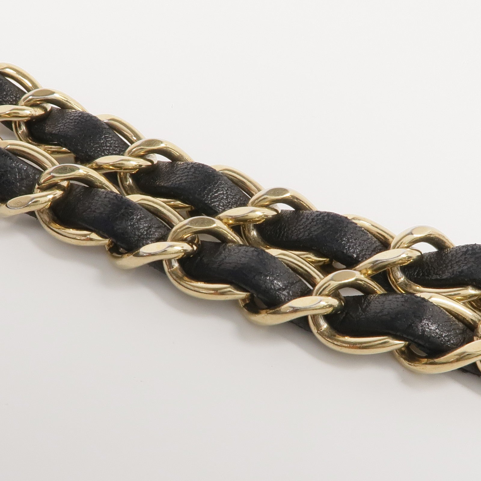 CHANEL 羊皮皮革Chain Shoulder金扣鏈帶肩背袋