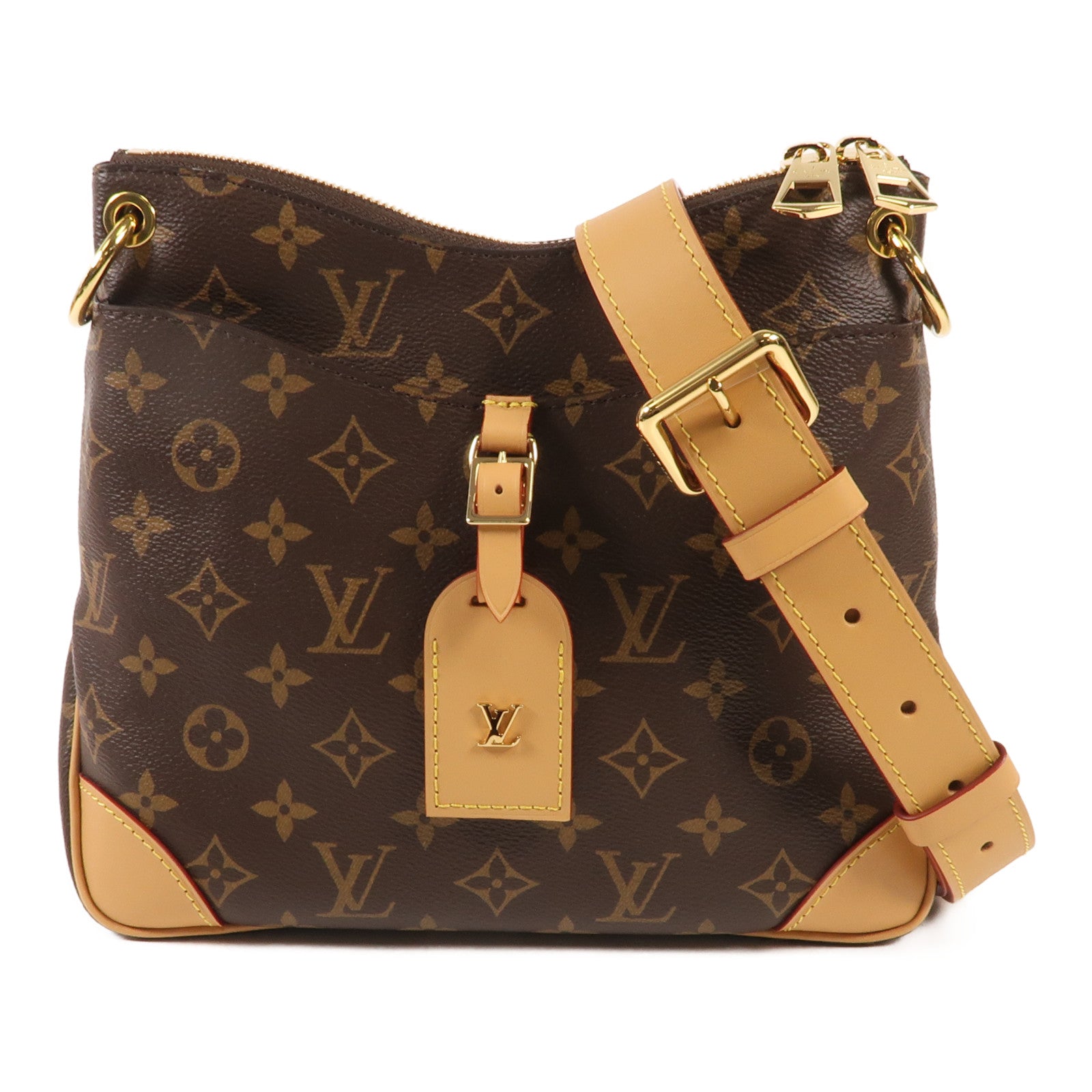 LOUIS VUITTON Monogram Odeon PM金扣肩挽袋