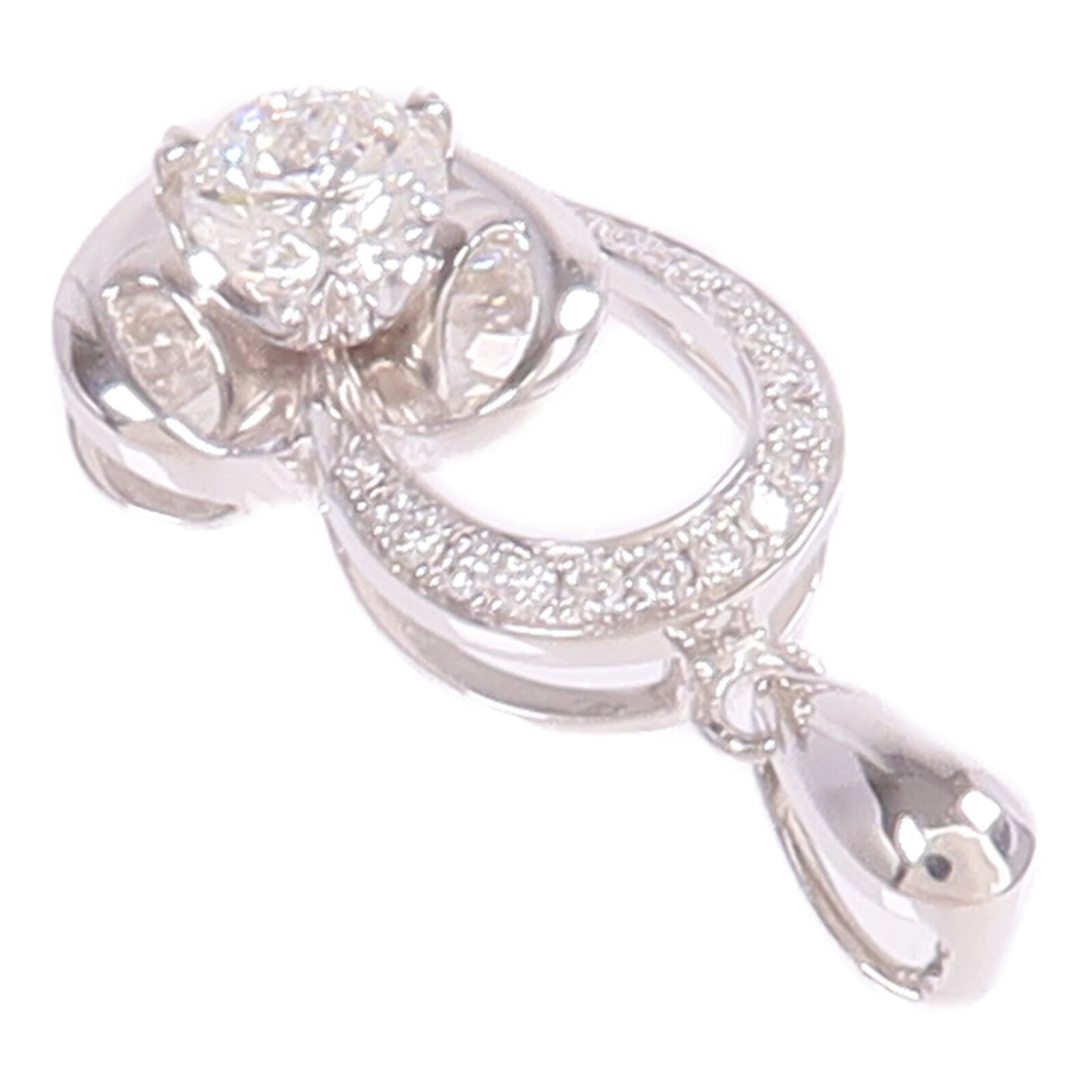 JEWELRY 【激減優惠】18K白金Diamond Pendant Top鑽石吊墜