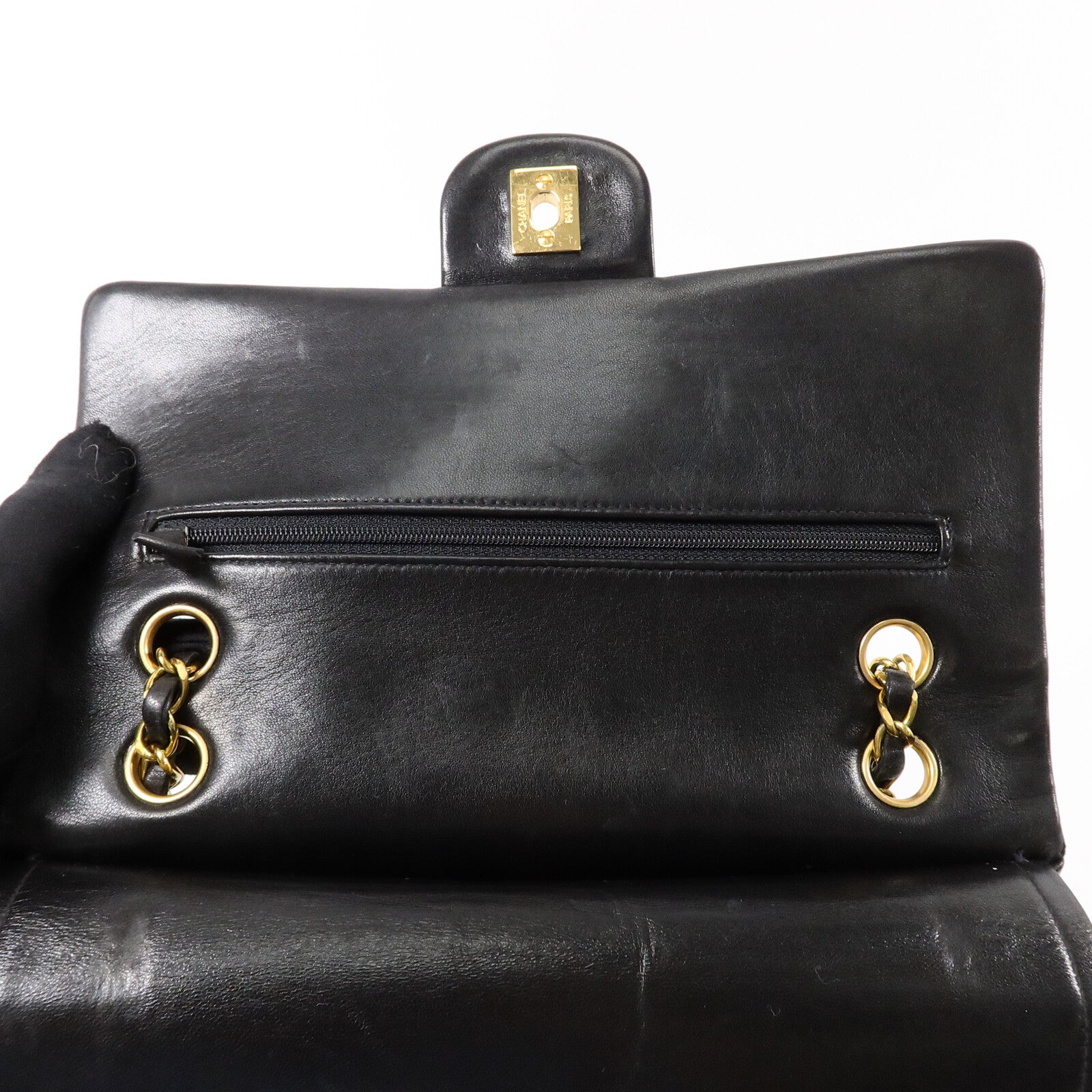 CHANEL 羊皮皮革Classic 25鏈帶肩背袋