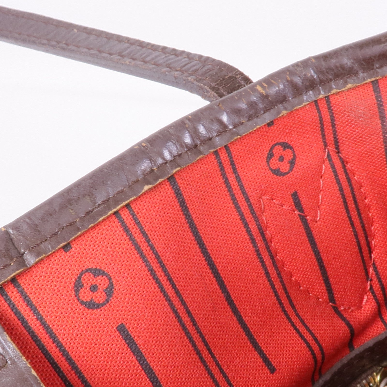 LOUIS VUITTON Damier Neverfull MM金扣肩背袋/手挽袋