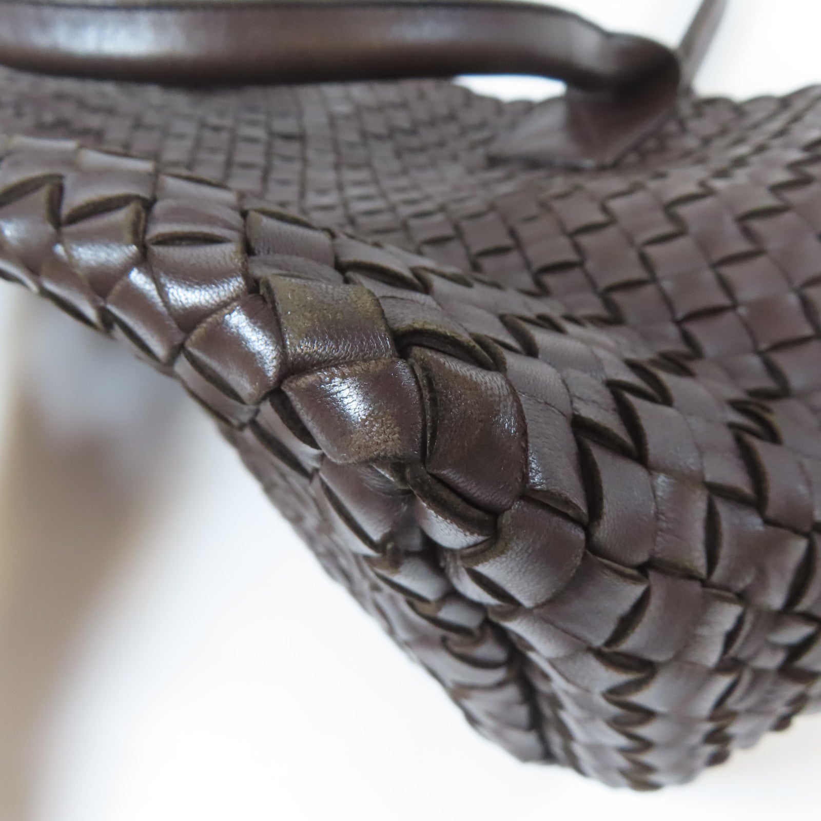 BOTTEGA VENETA 織紋皮革Tote Bag手挽袋啡色