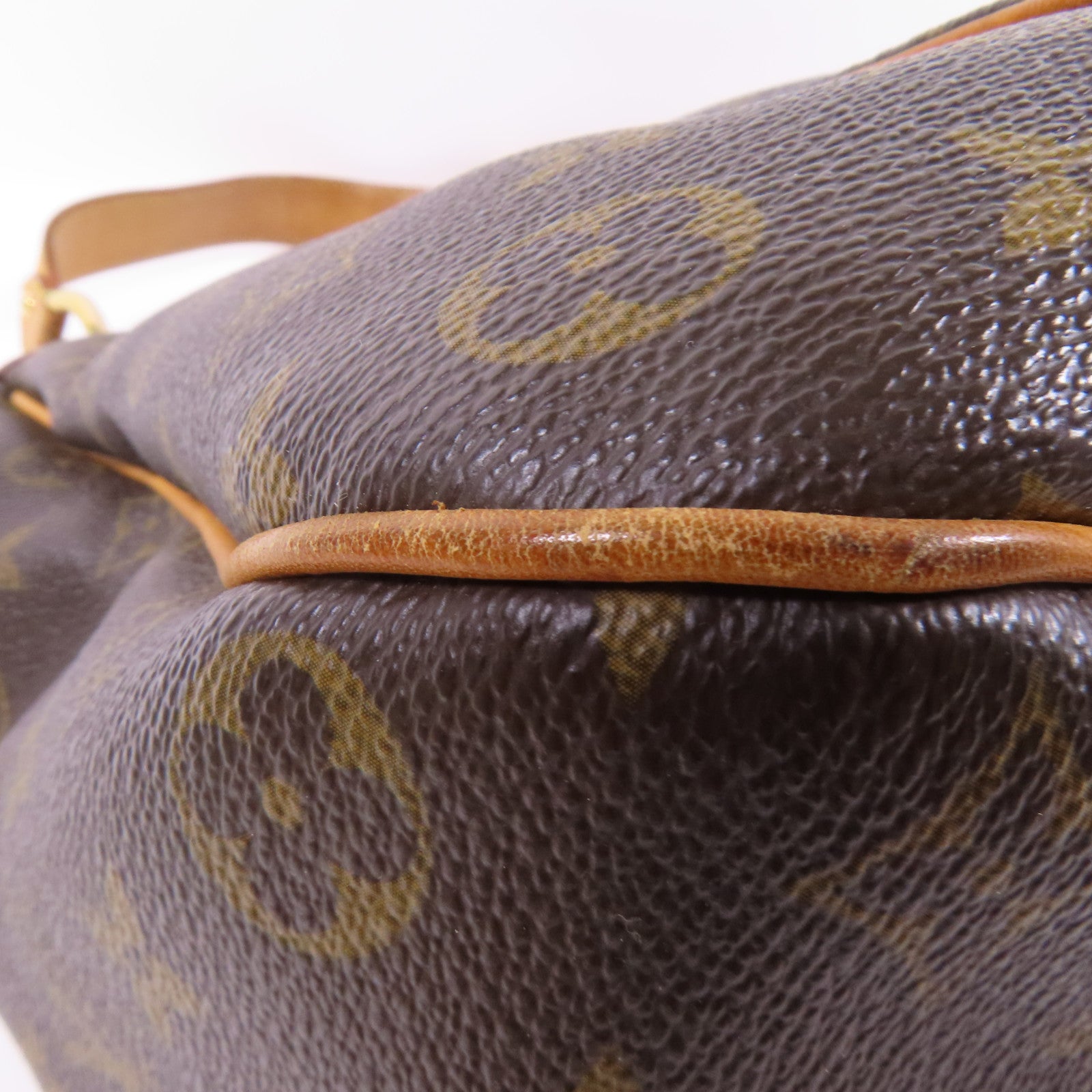 LOUIS VUITTON Monogram Galliera PM金扣肩背袋棕色