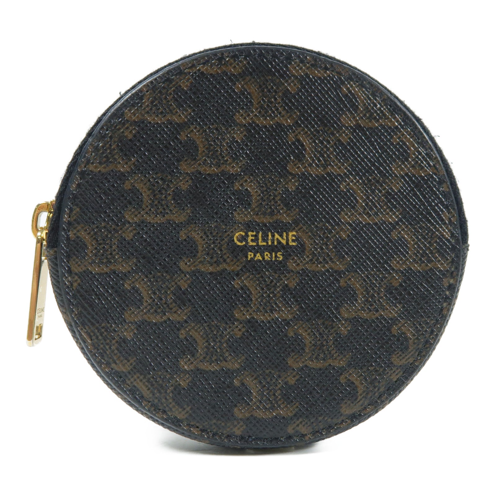 CELINE 塗層帆布Coin purse金扣零錢包
