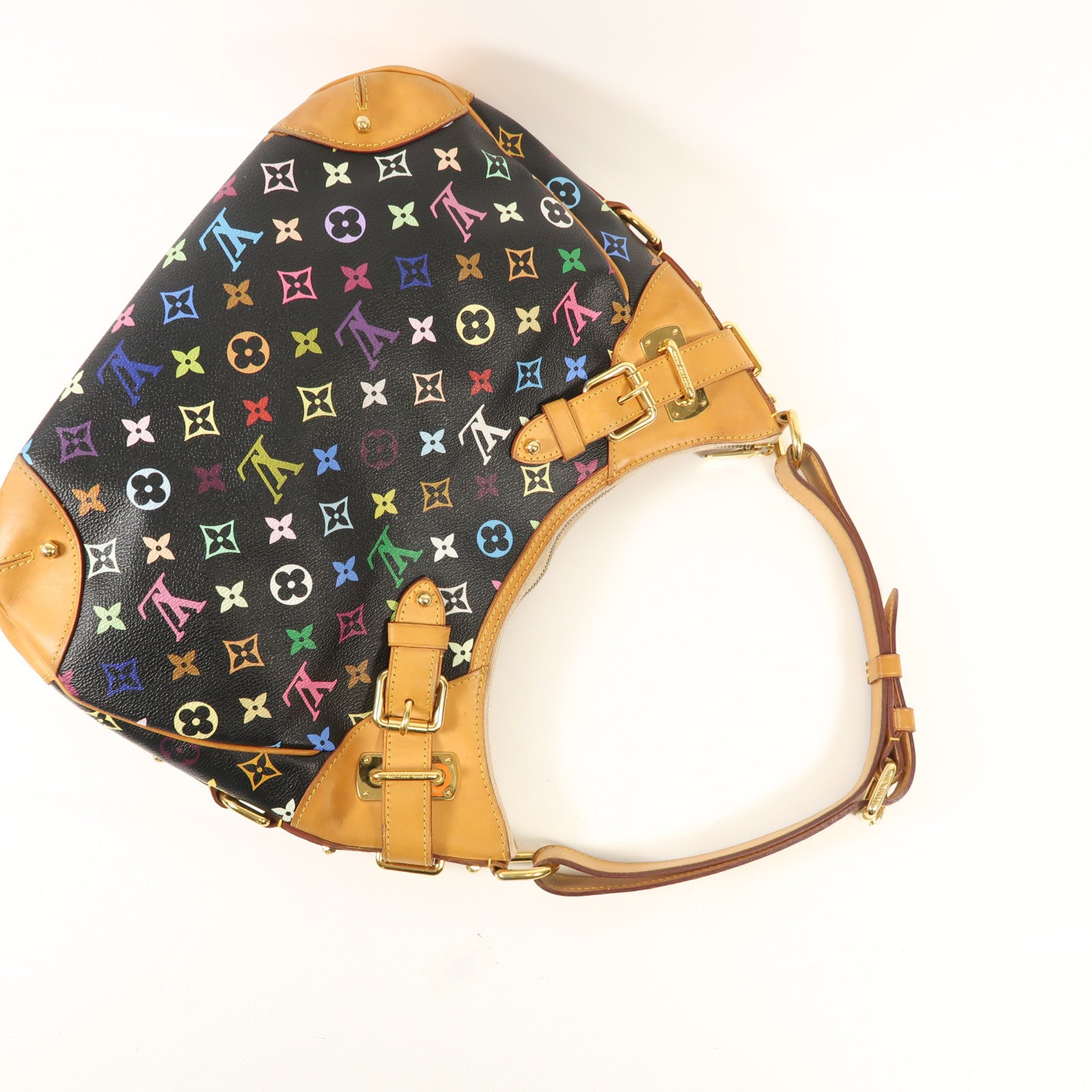 LOUIS VUITTON Monogram Multicolore Greta金扣肩背袋