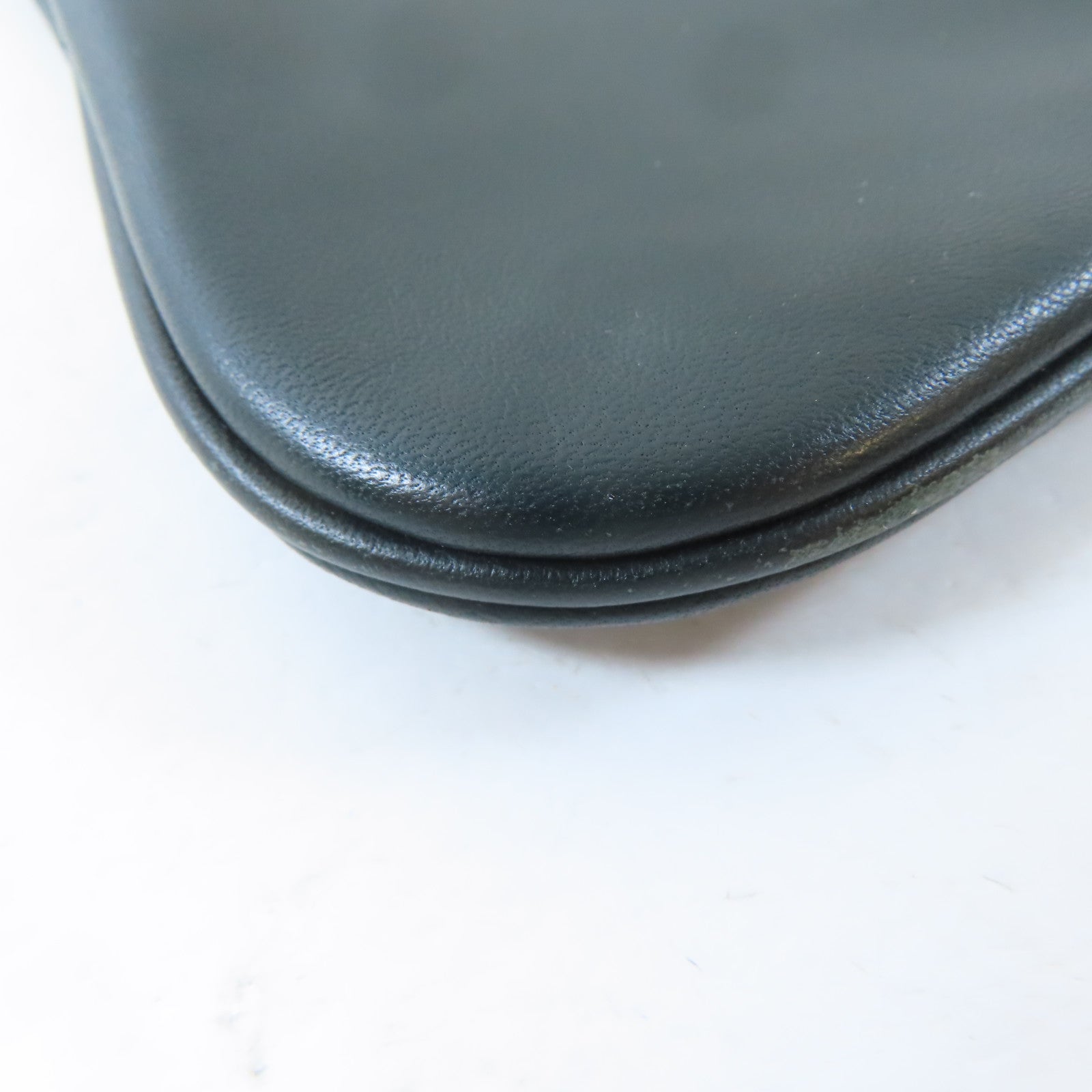 HERMES Swift皮革Sac Aline Mini Bag銀扣肩背袋Vert Cypres/綠色