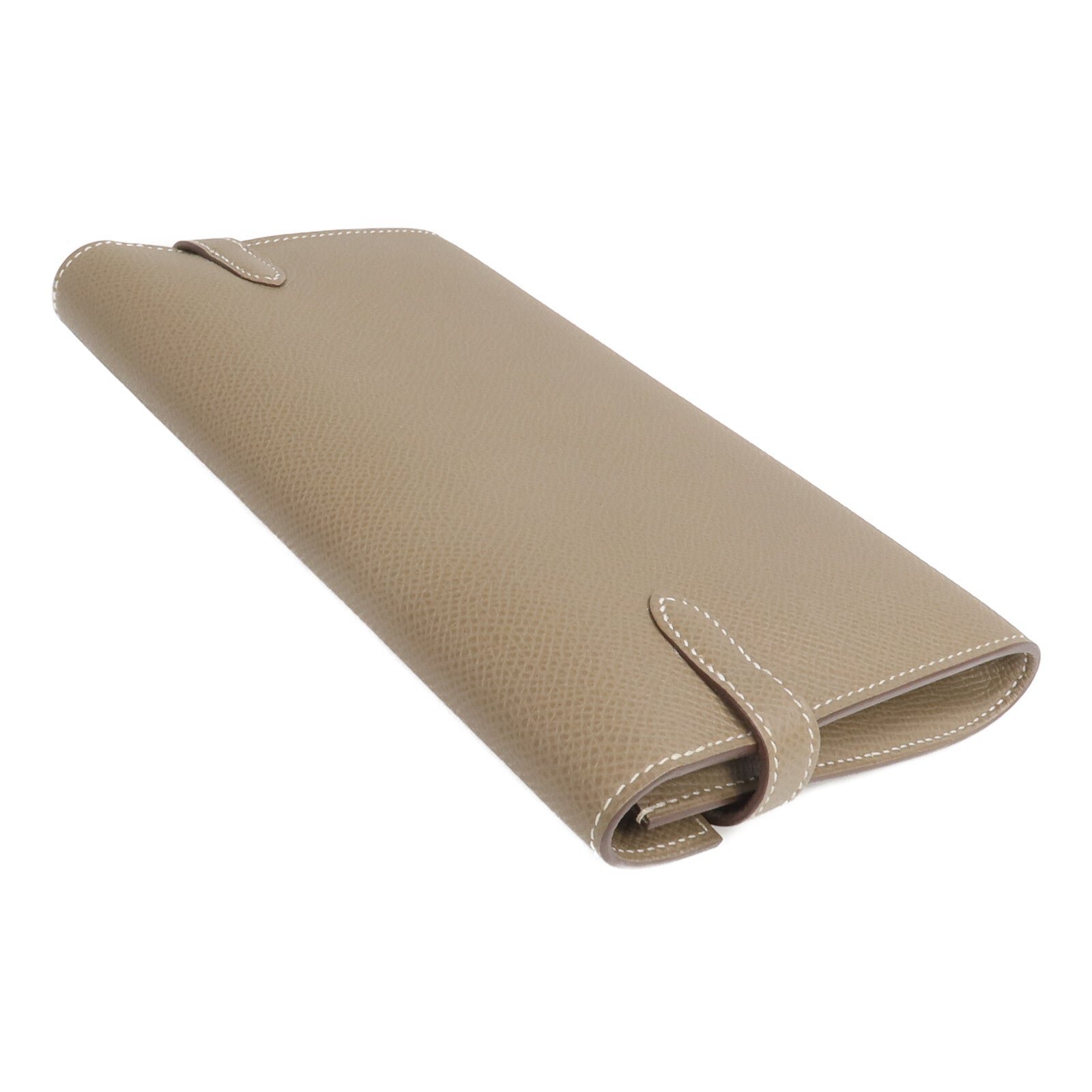 HERMES Epsom皮革Kelly Wallet長錢包Etoupe