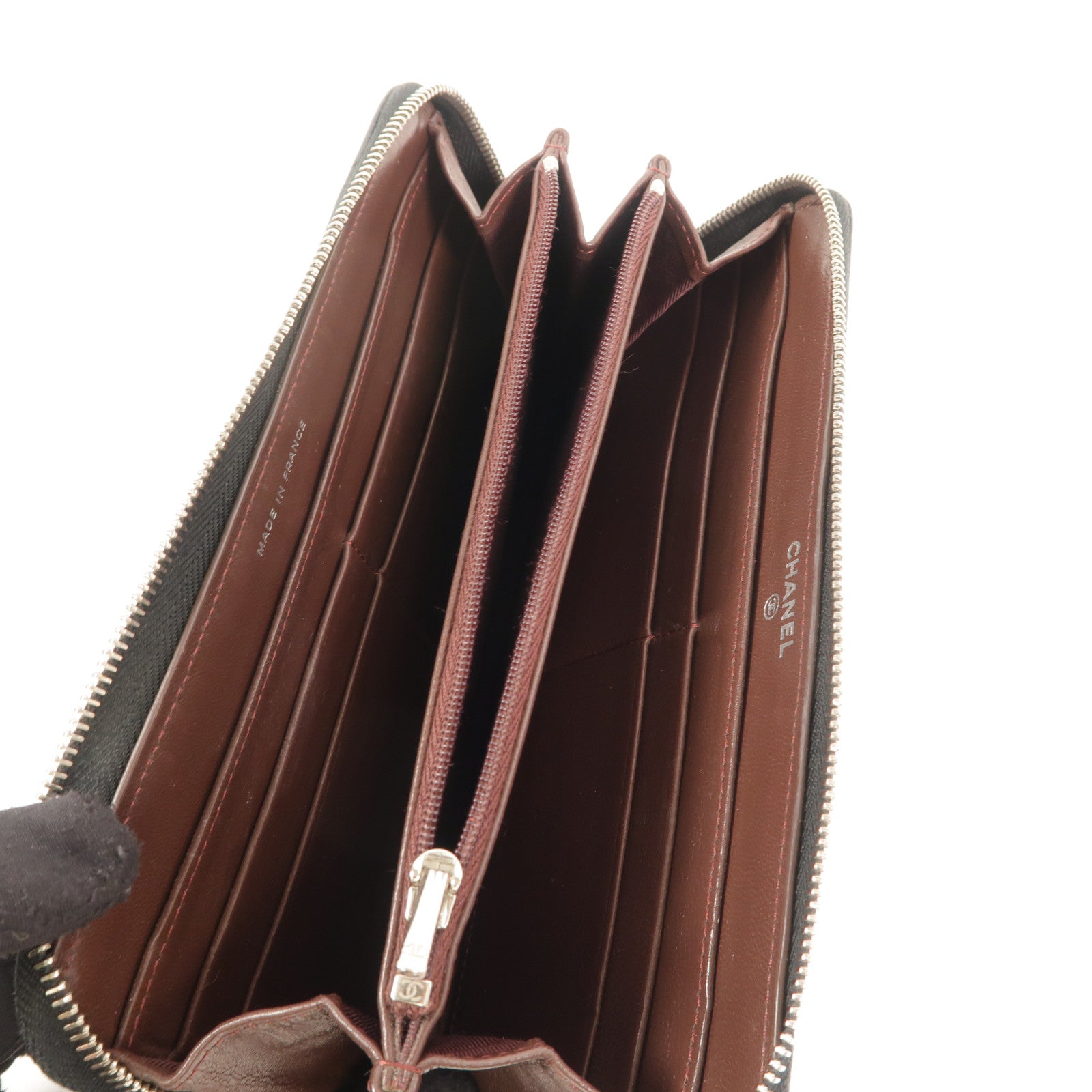 CHANEL 羊皮皮革Zipper Long Wallet長錢包