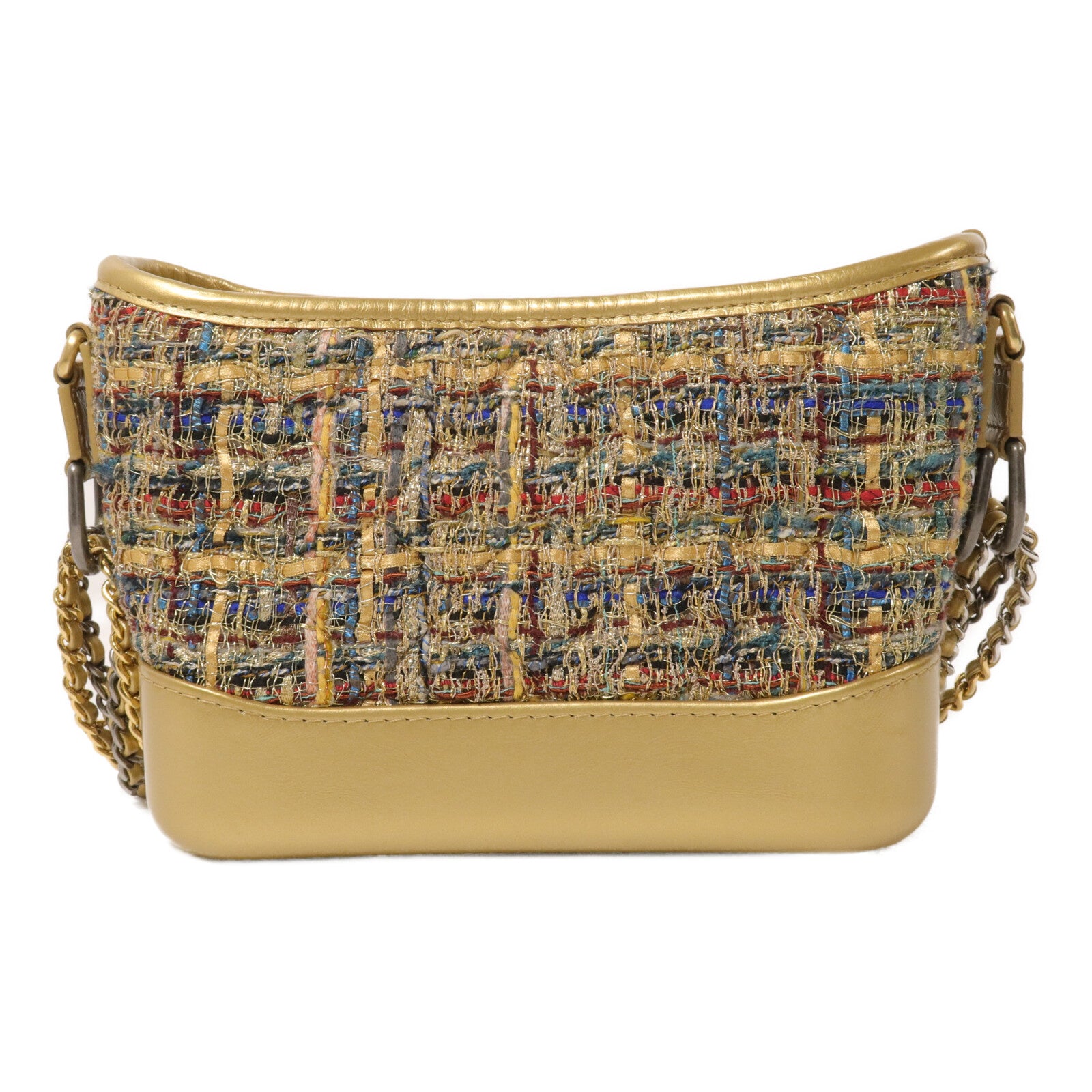 CHANEL Tweed Gabrielle Small鏈帶肩背袋