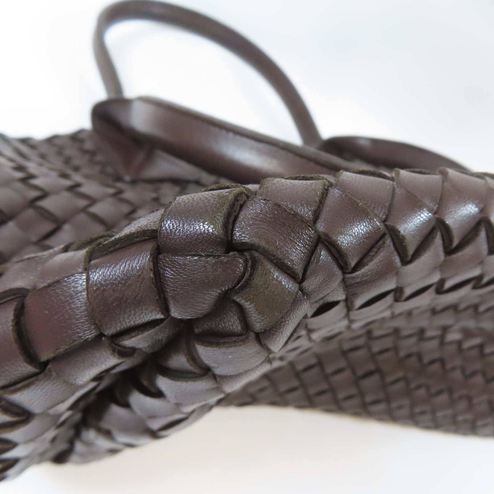 BOTTEGA VENETA 織紋皮革Tote Bag手挽袋啡色