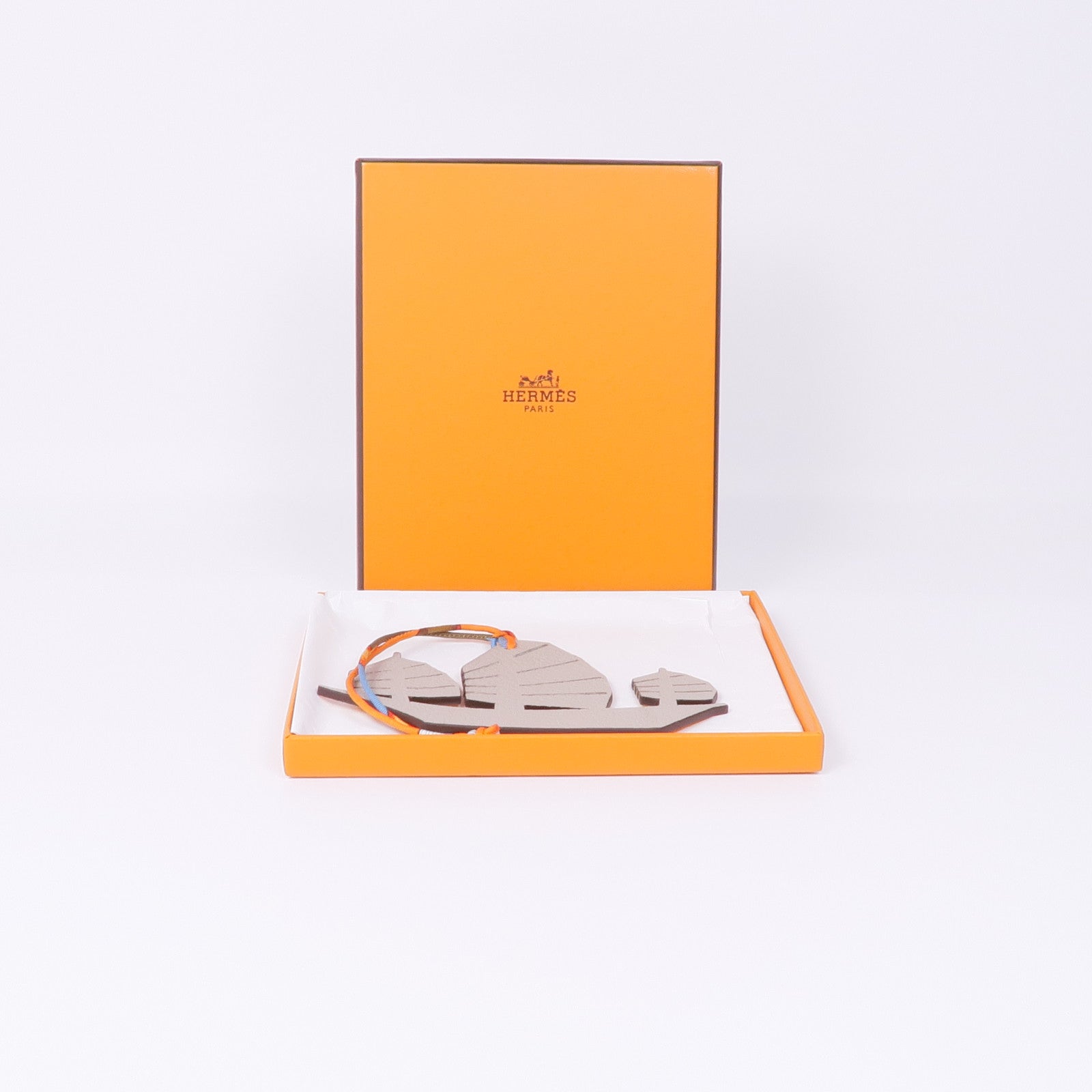 HERMES Epsom皮革Petit h Charm掛飾