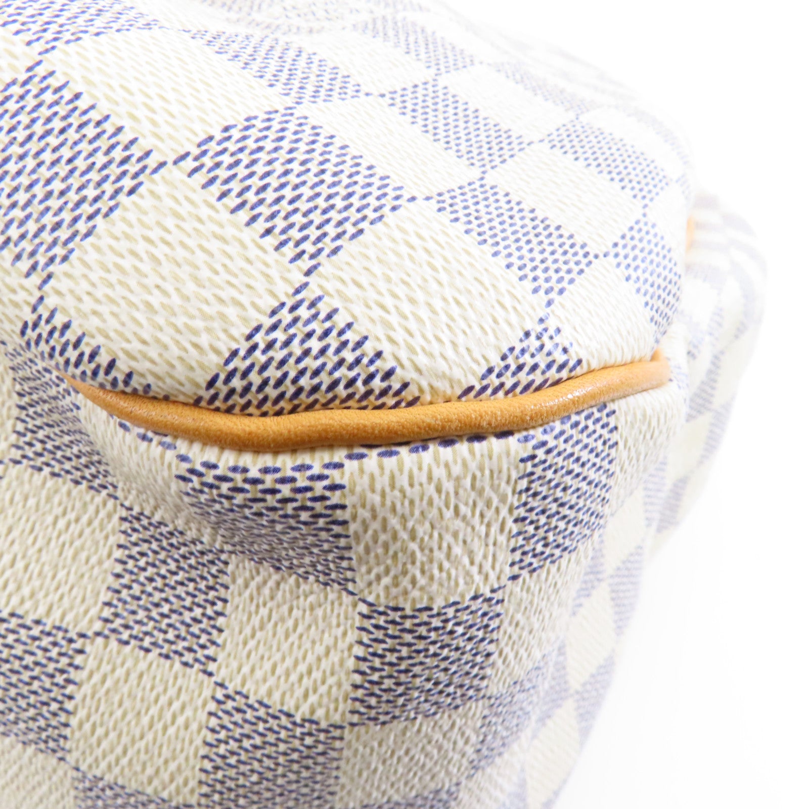 LOUIS VUITTON 【激減優惠】Damier Azur Galliera GM金扣肩背袋白色