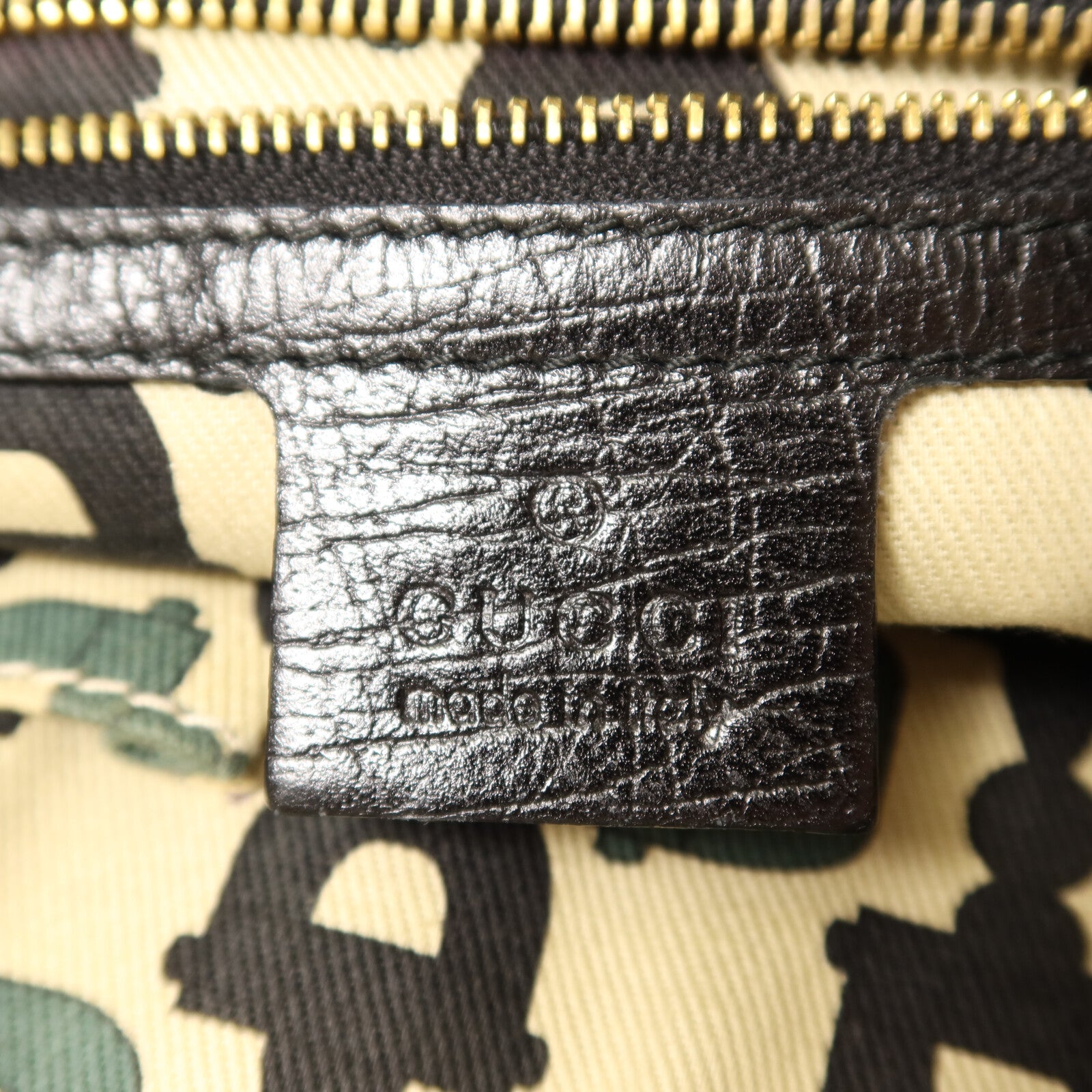 GUCCI 帆布Shoulder Bag金扣肩背袋
