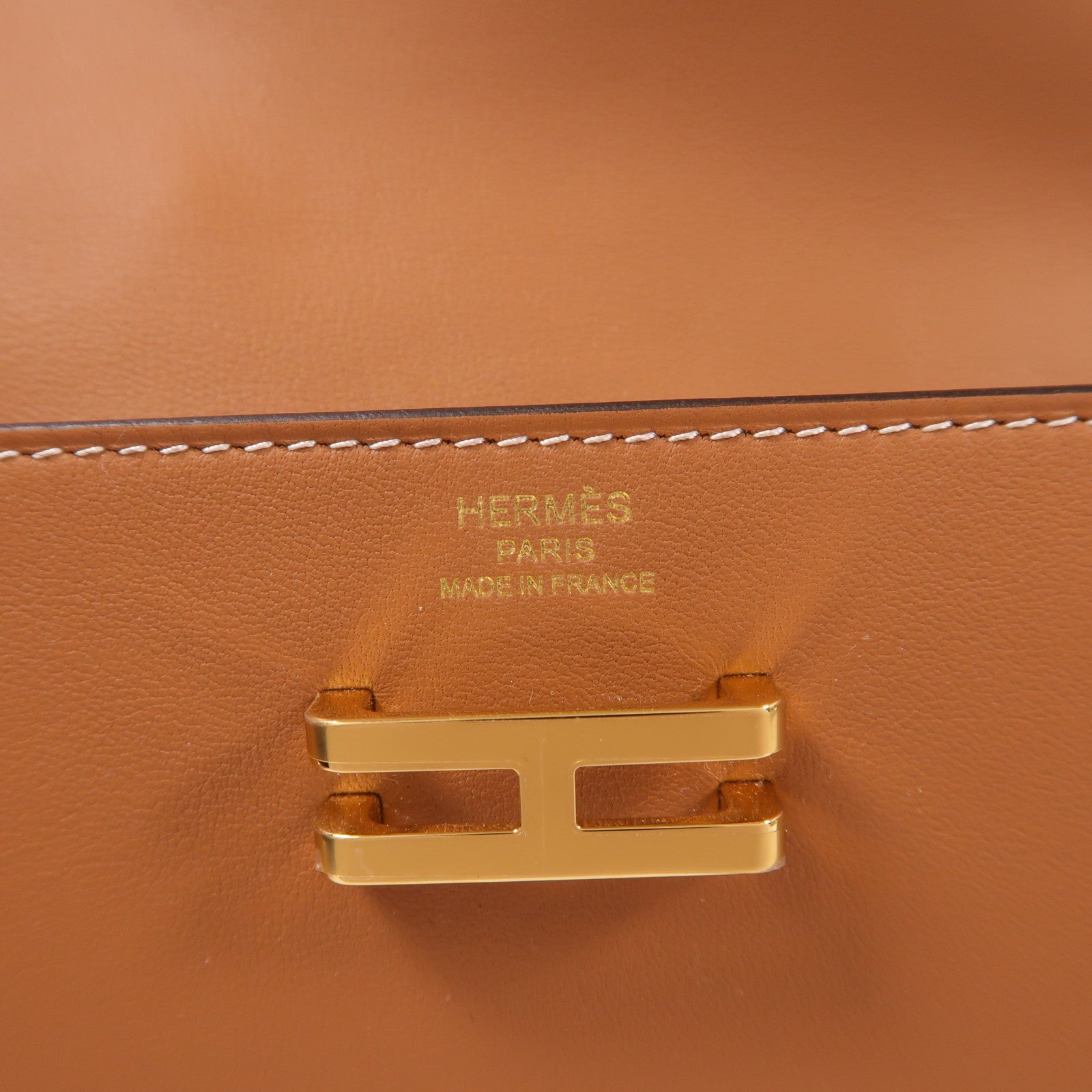 HERMES Swift皮革Elan pocket 24 Belt金扣腰包Gold