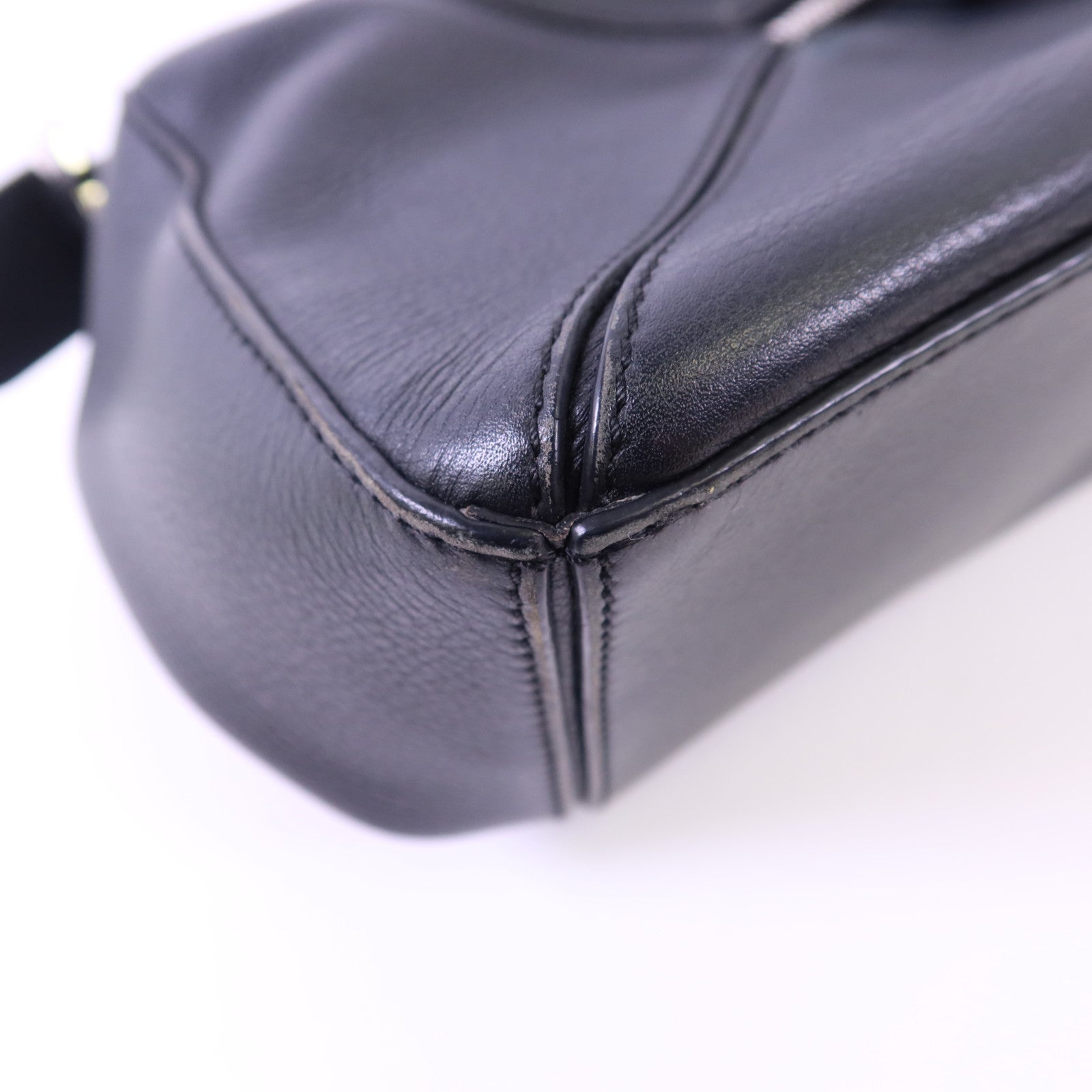 LOEWE 牛皮皮革Puzzle Small銀扣手挽肩背兩用袋
