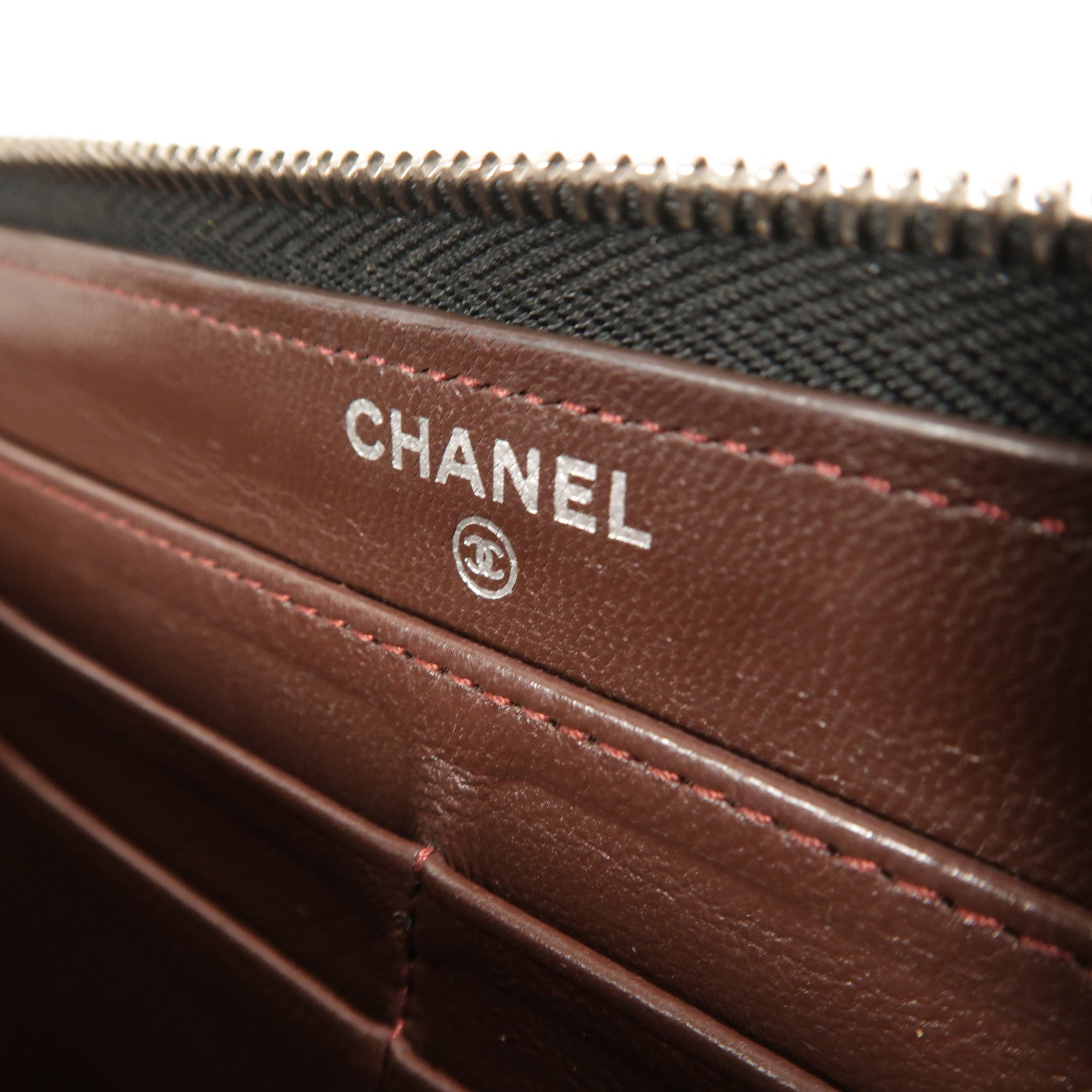 CHANEL 羊皮皮革Zipper Long Wallet長錢包