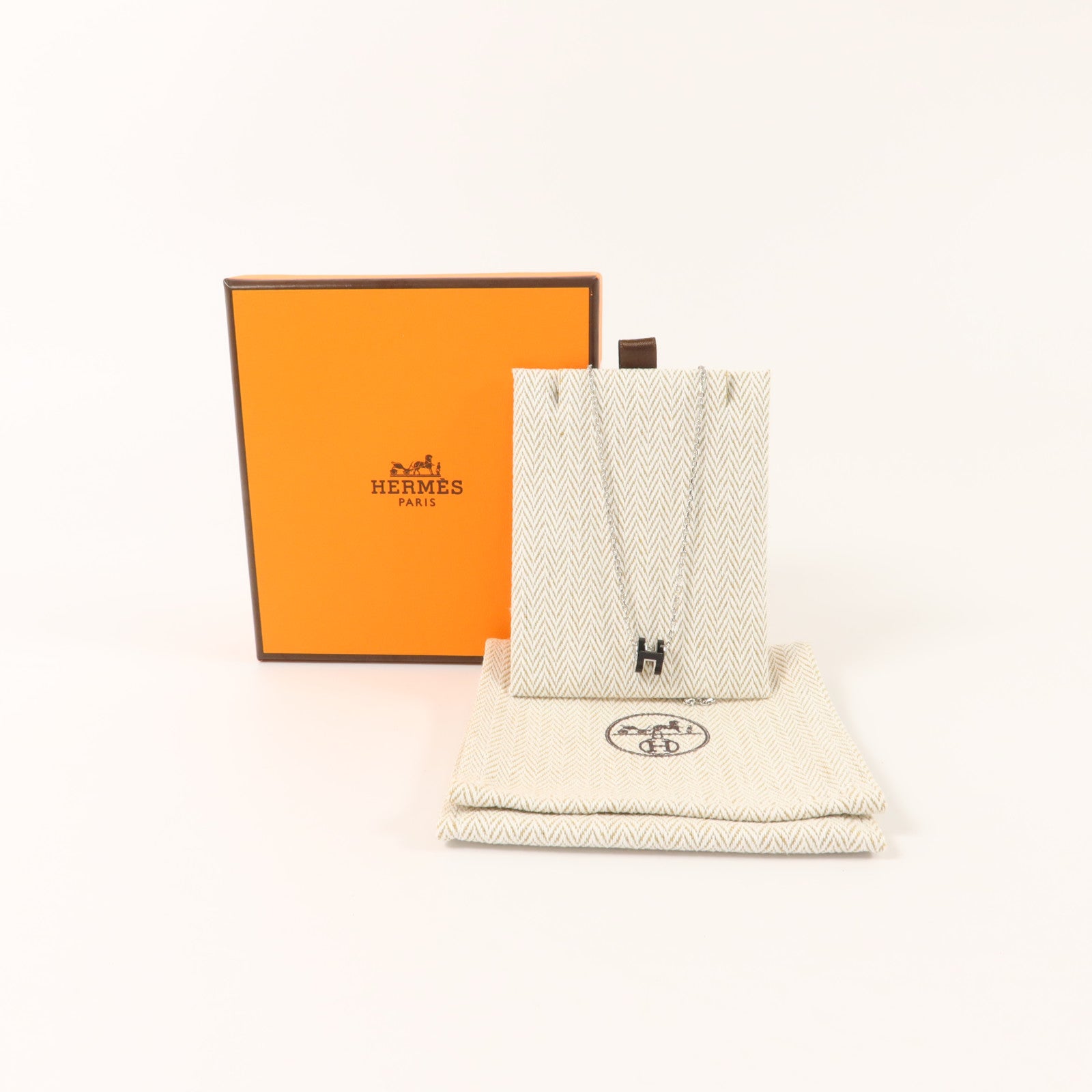 HERMES 金屬Mini Pop H Pendant項鍊