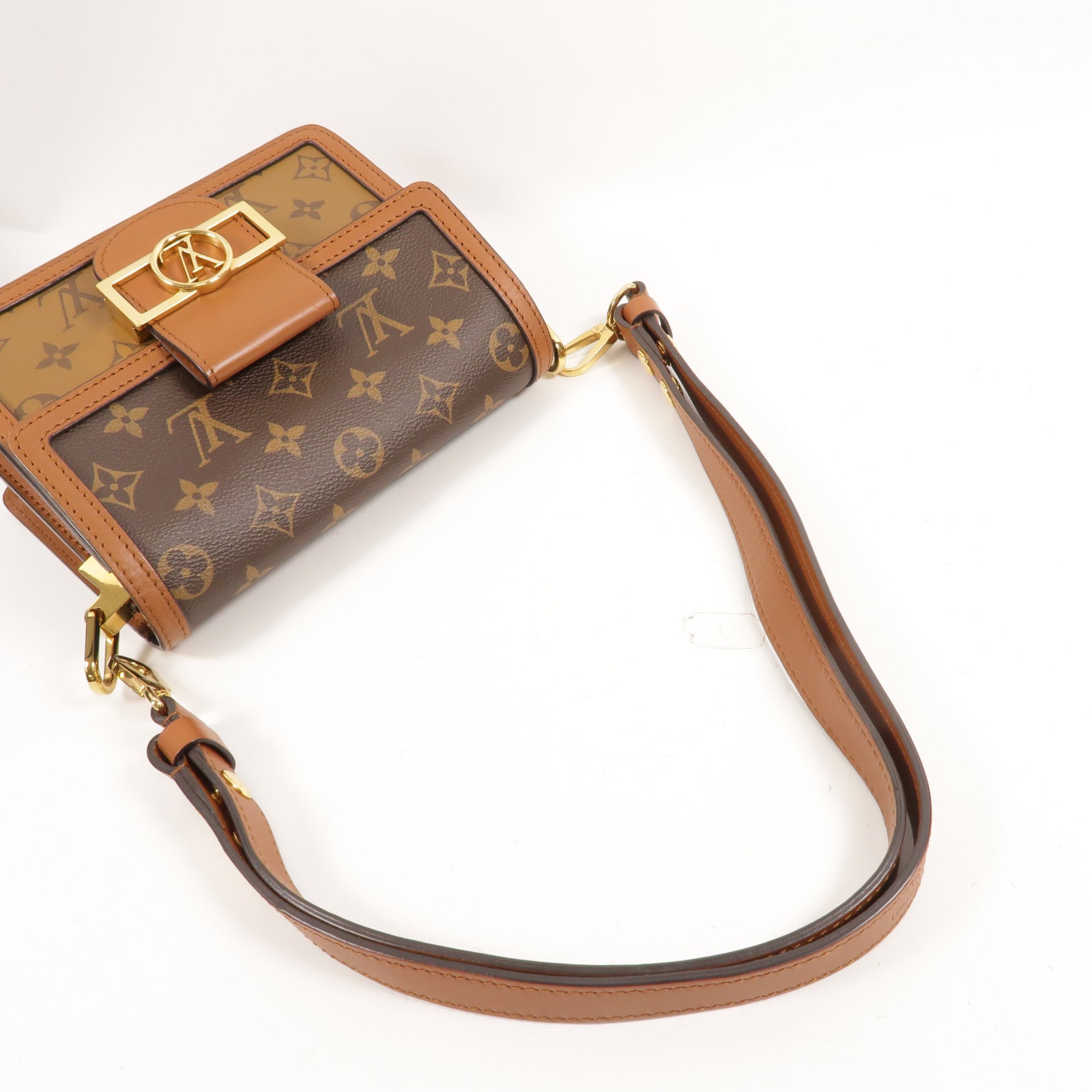 LOUIS VUITTON Monogram Reverse Mini Dauphine肩背袋