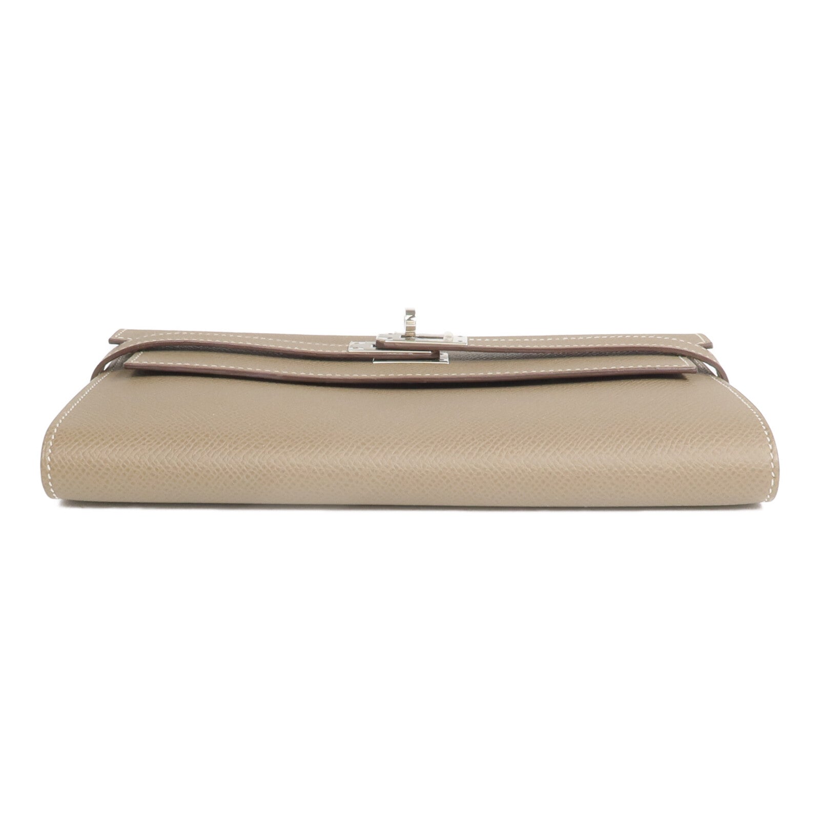 HERMES Epsom皮革Kelly Wallet長錢包Etoupe