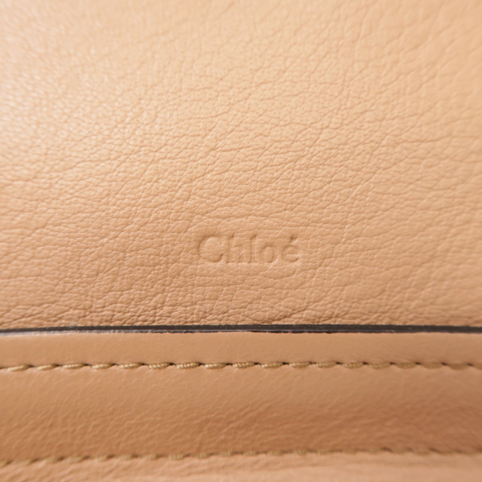 Chloe 【激減優惠】牛皮皮革2 Way Shoulder Bag金扣手挽肩背兩用袋裸色