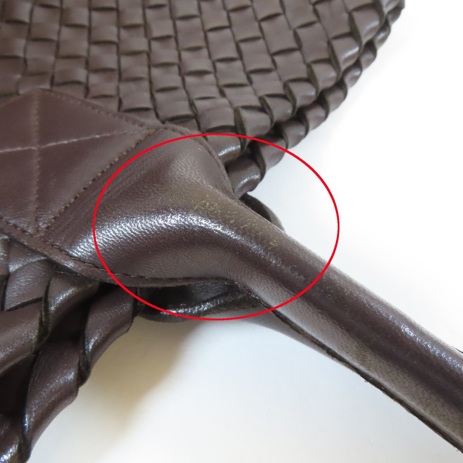 BOTTEGA VENETA 織紋皮革Tote Bag手挽袋啡色