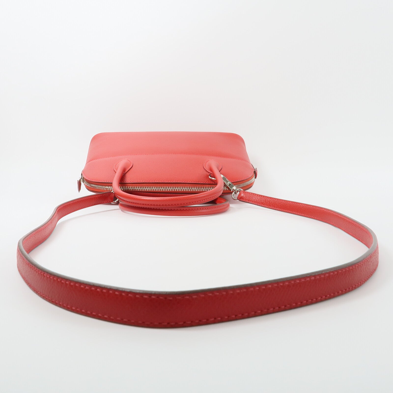 HERMES Epsom皮革Bolide 27手挽肩背兩用袋Rouge