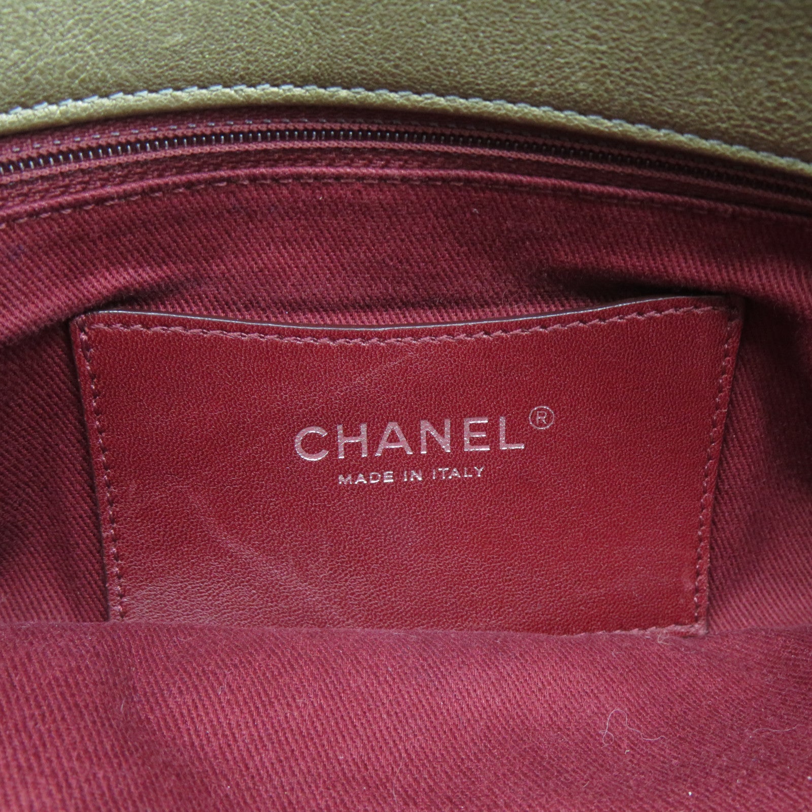 CHANEL 【激減優惠】菱格牛皮皮革Chain Shoulder Bag銀扣鏈帶肩背袋啡色