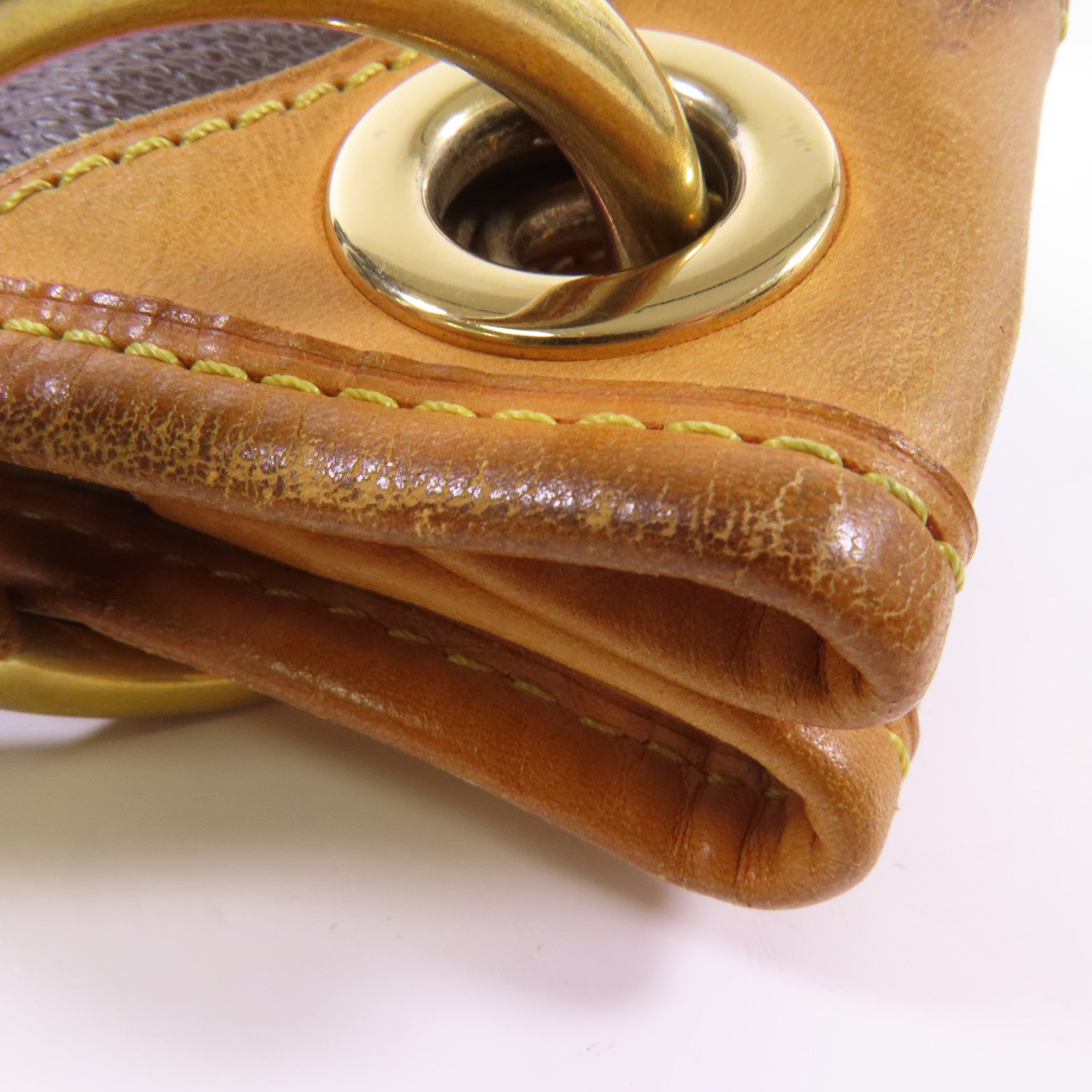 LOUIS VUITTON Monogram Galliera PM金扣肩背袋棕色