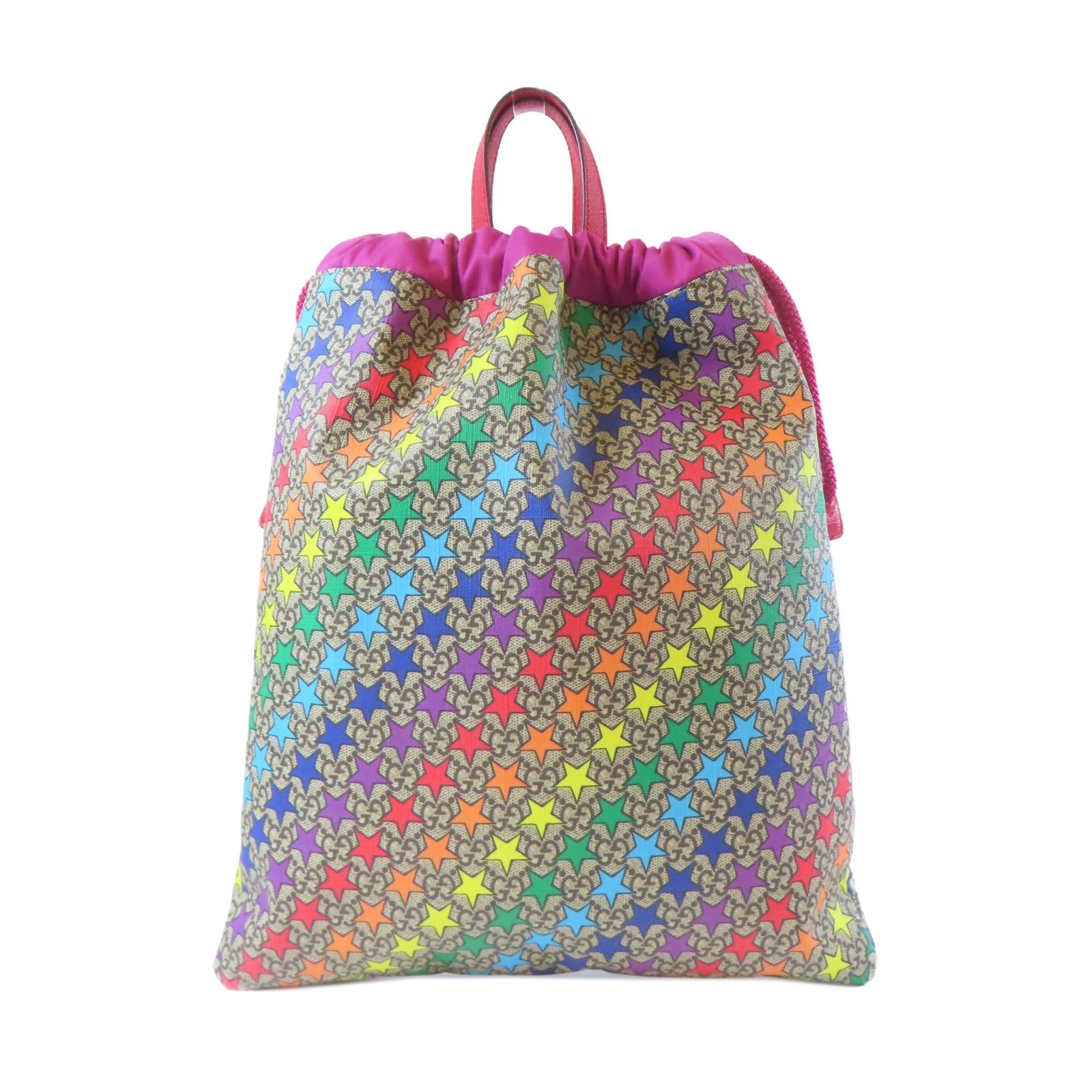 GUCCI 塗層帆布GG Supreme Rainbow Star Backpack背包彩色