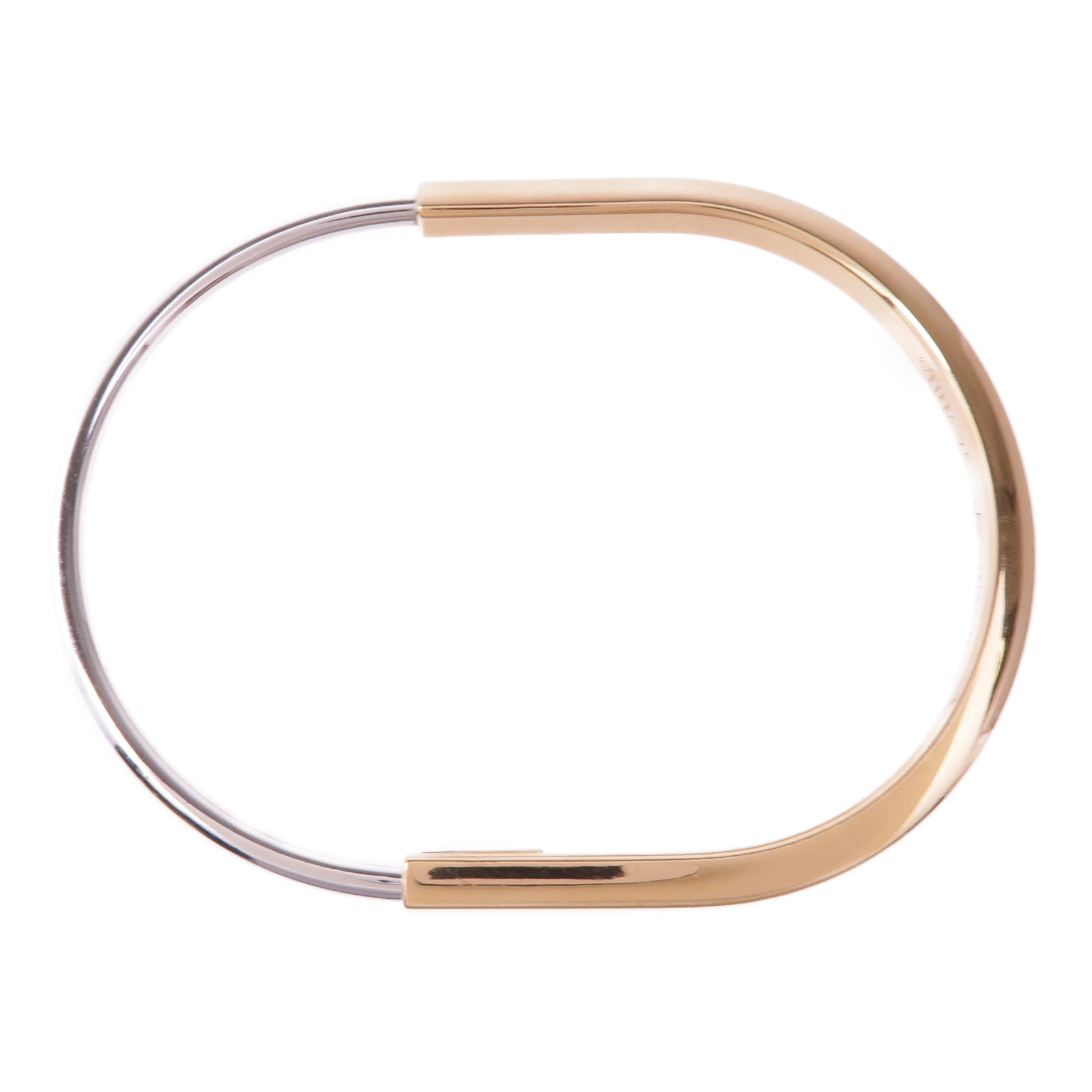 TIFFANY＆CO 18K玫瑰金/白金Lock Bracelet手鏈