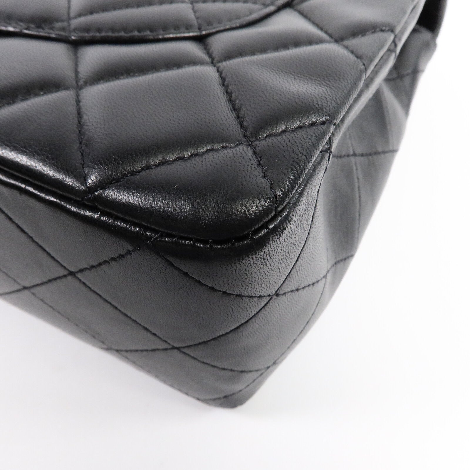 CHANEL 羊皮皮革Large Classic Single Flap Bag鏈帶肩背袋