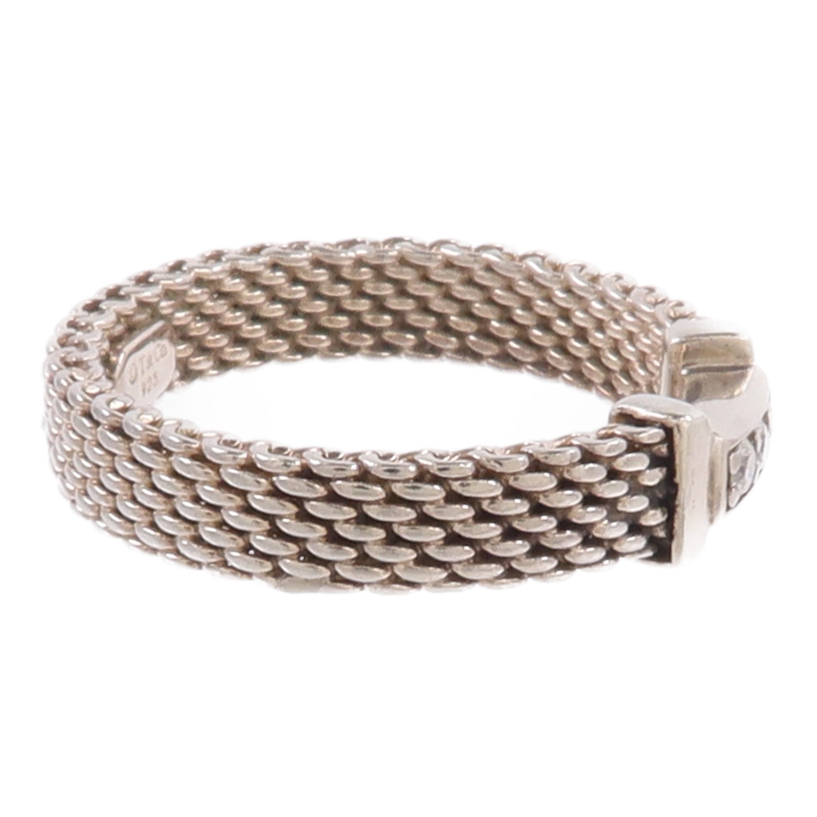 TIFFANY＆CO 925純銀Triple Diamond鑽石戒指