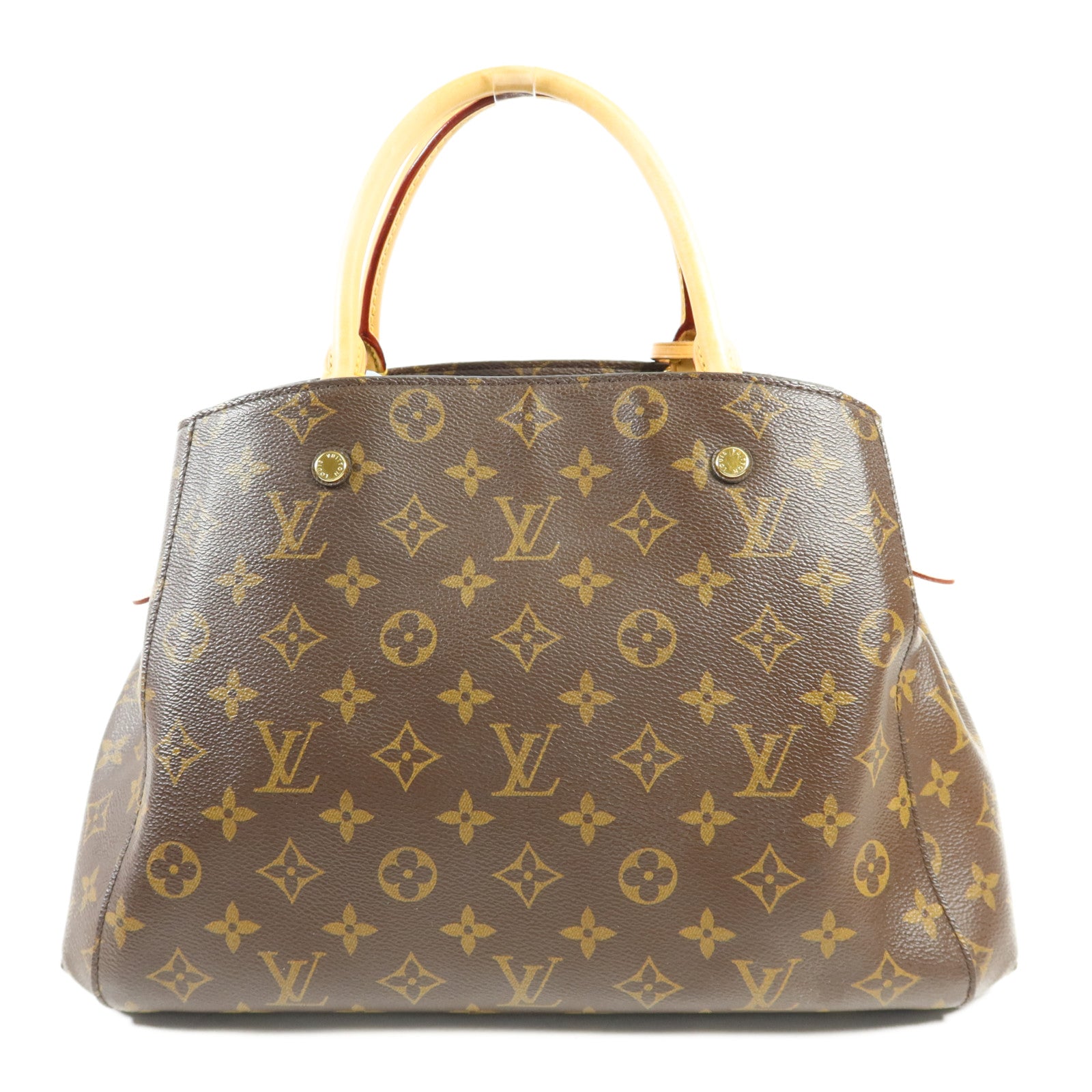 LOUIS VUITTON Monogram Montaigne MM金扣手挽肩背兩用袋