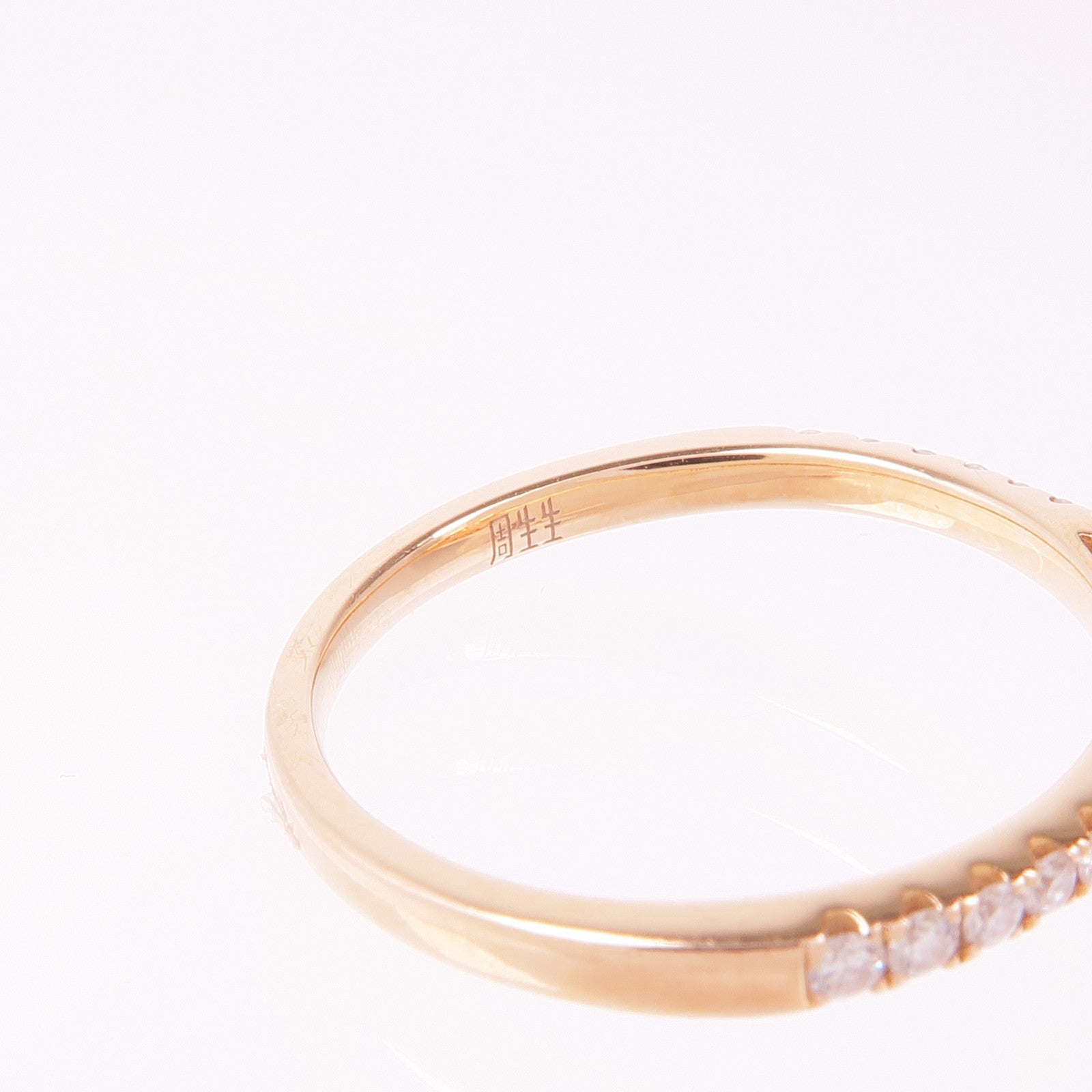 JEWELRY 18K玫瑰金Diamond Ring鑽石戒指US＃6.5