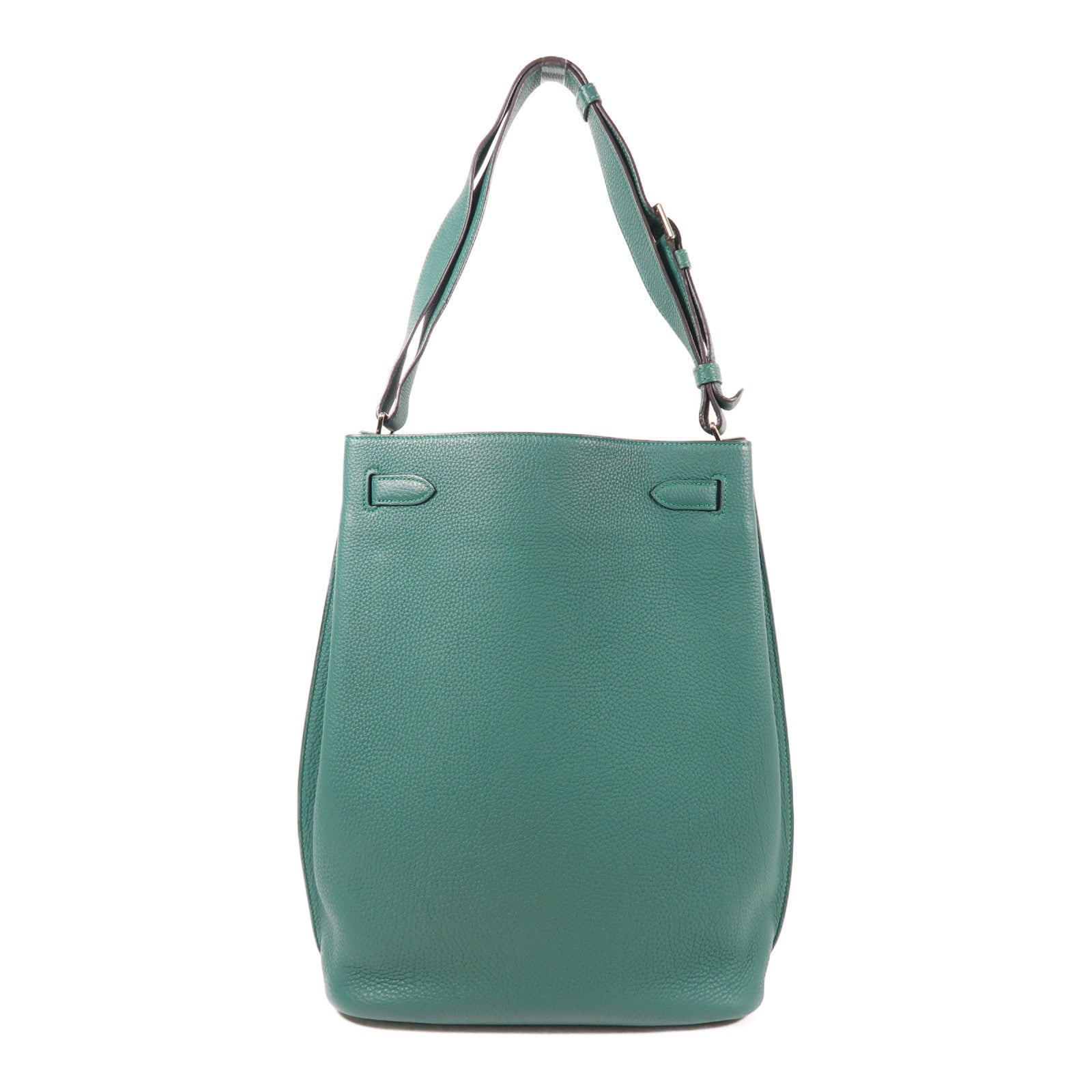 HERMES Clemence皮革So Kelly 26銀扣肩背袋
