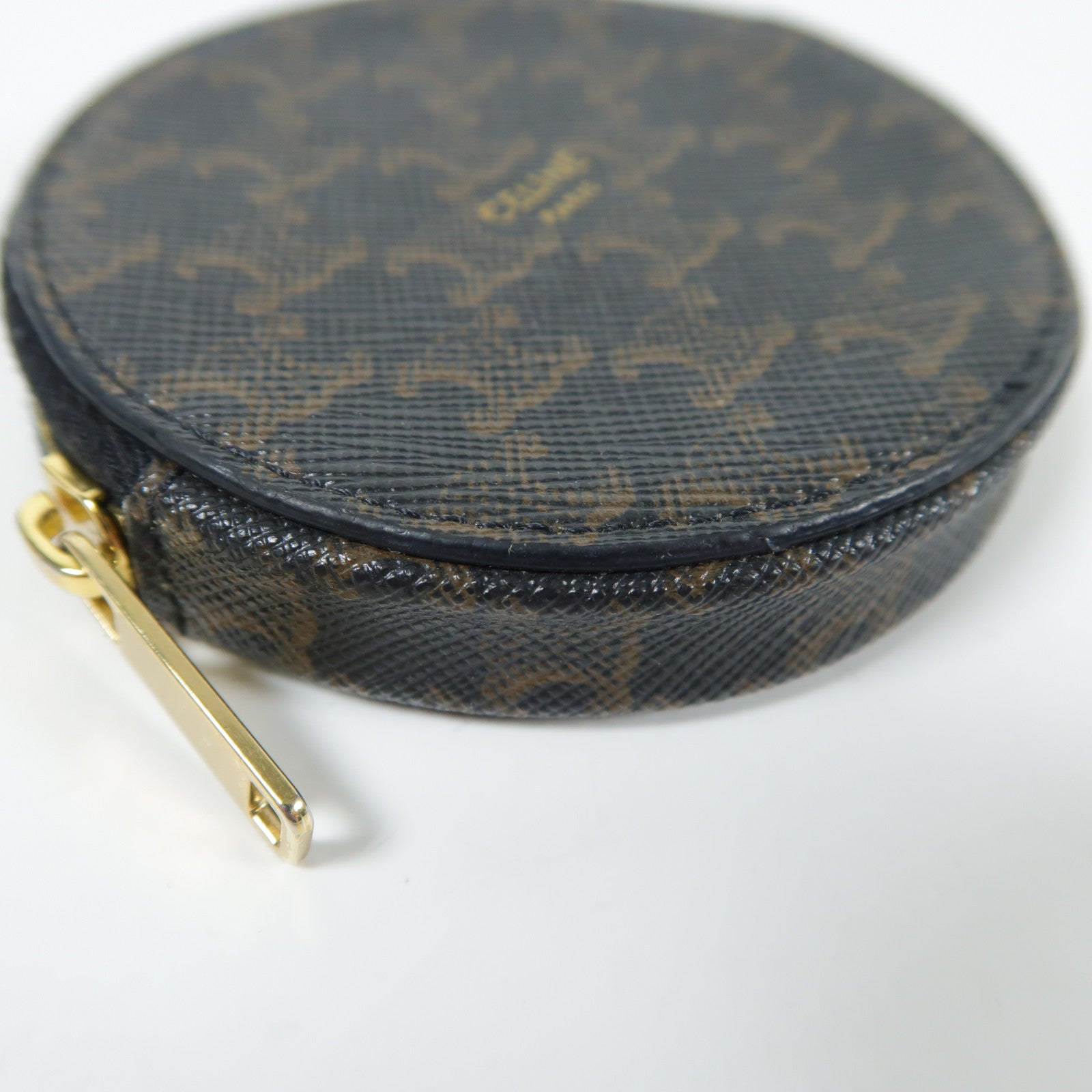 CELINE 塗層帆布Coin purse金扣零錢包