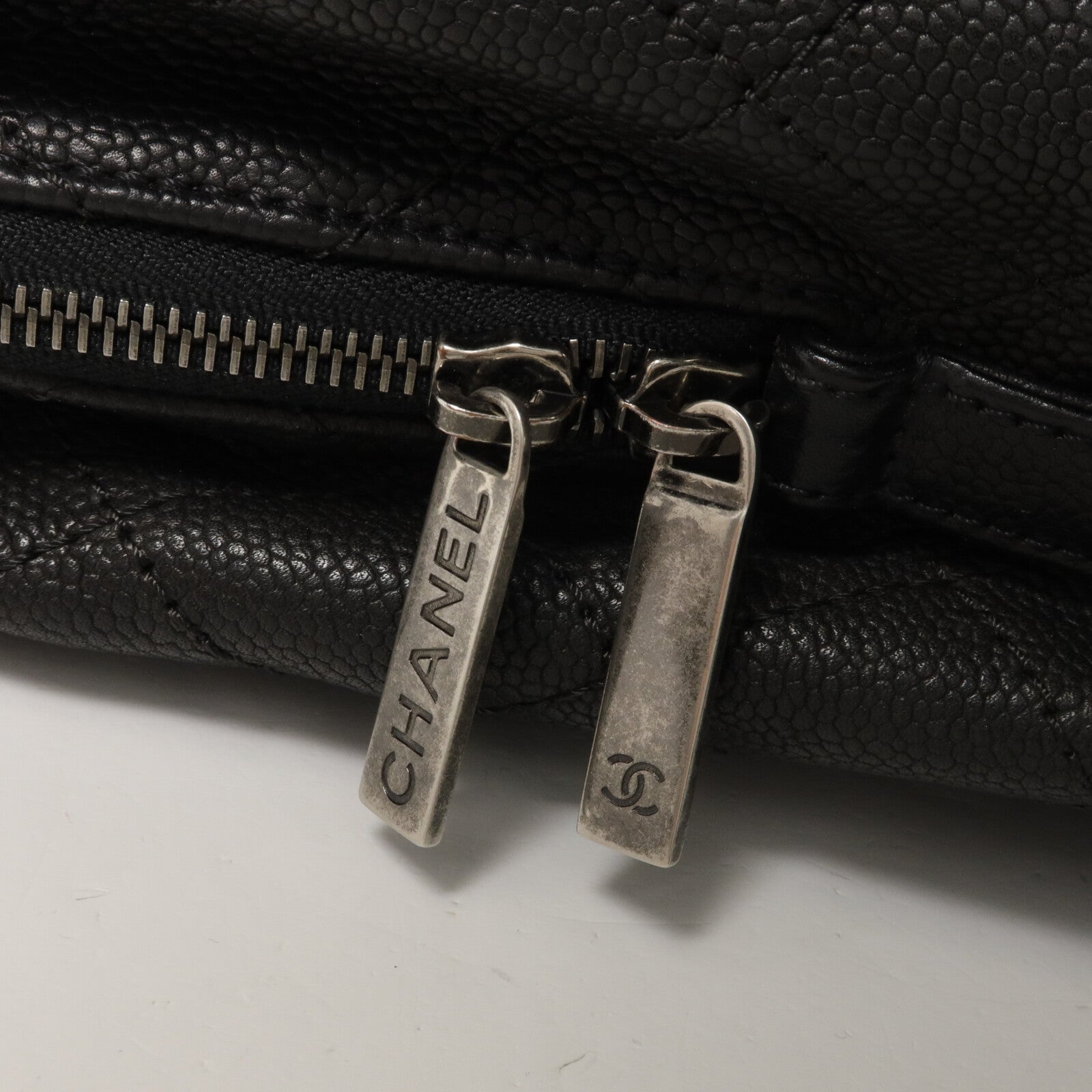 CHANEL 牛皮皮革2 Way Bag鏈帶手挽肩背兩用袋