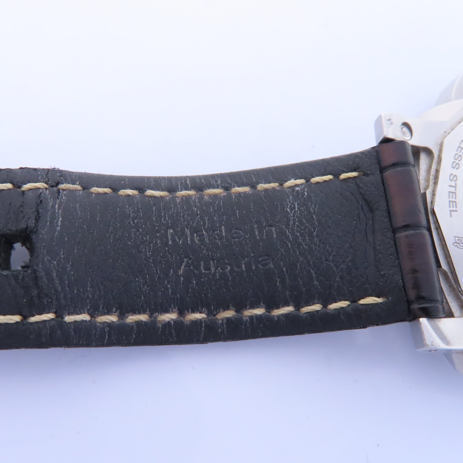 PANERAI Luminor Marina 1950不鏽鋼/皮革帶手錶自動機芯黑色